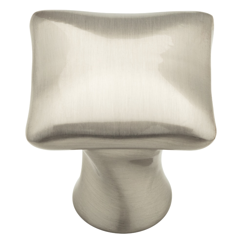 Twisted 1-4/5-in Satin Nickel Square Transitional Cabinet Knob | - Brainerd P20386W-SN-C