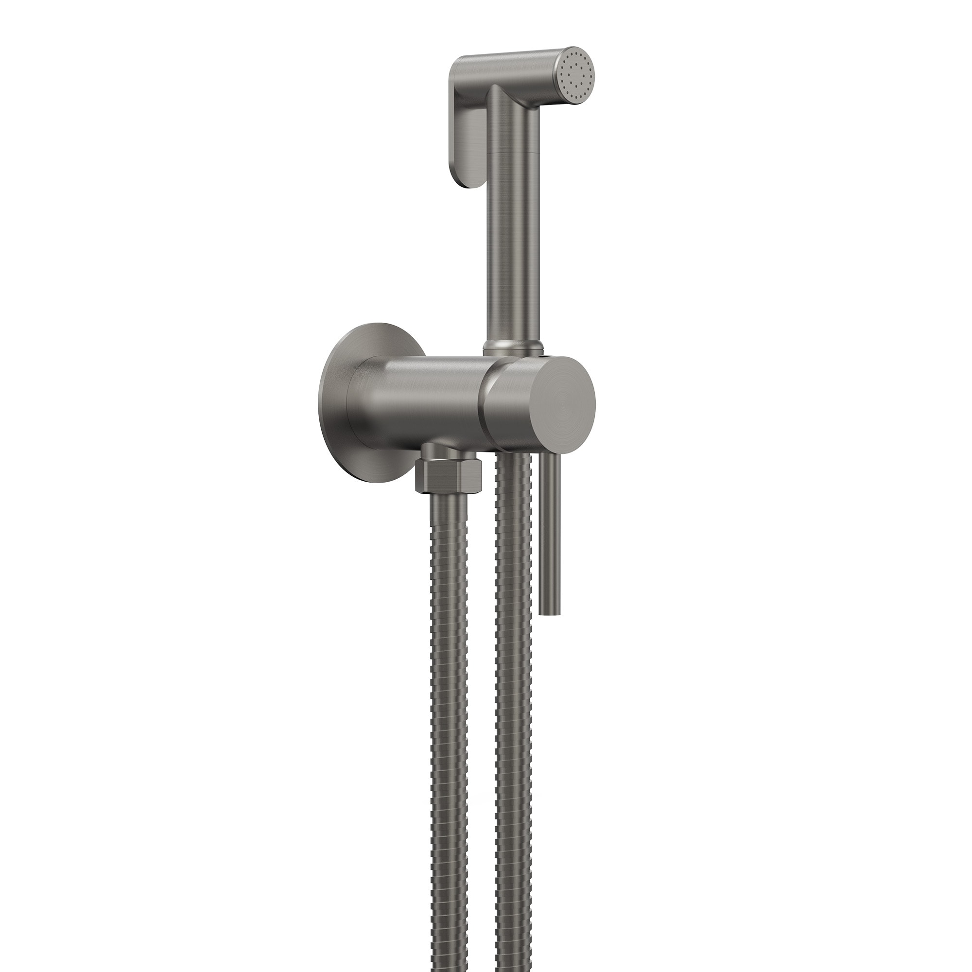 GRANDJOY -  Modern Solid Brass Bidet Sprayer Set Hot Cold Water Mixer Valve Kit 47 Inch Stainless...