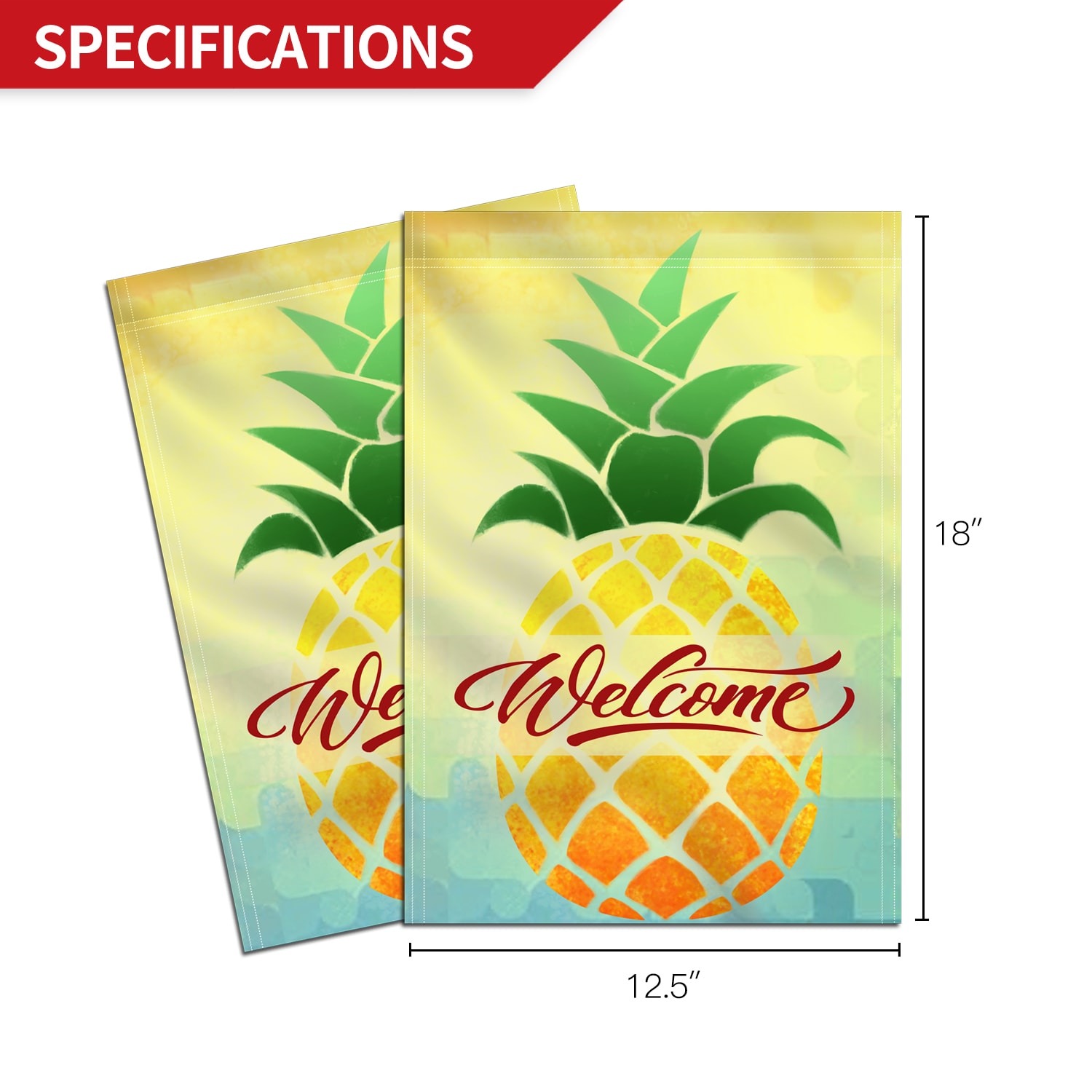Anley GARDEN.PINEAPPLE Decorative-Banner-Flags - View #5