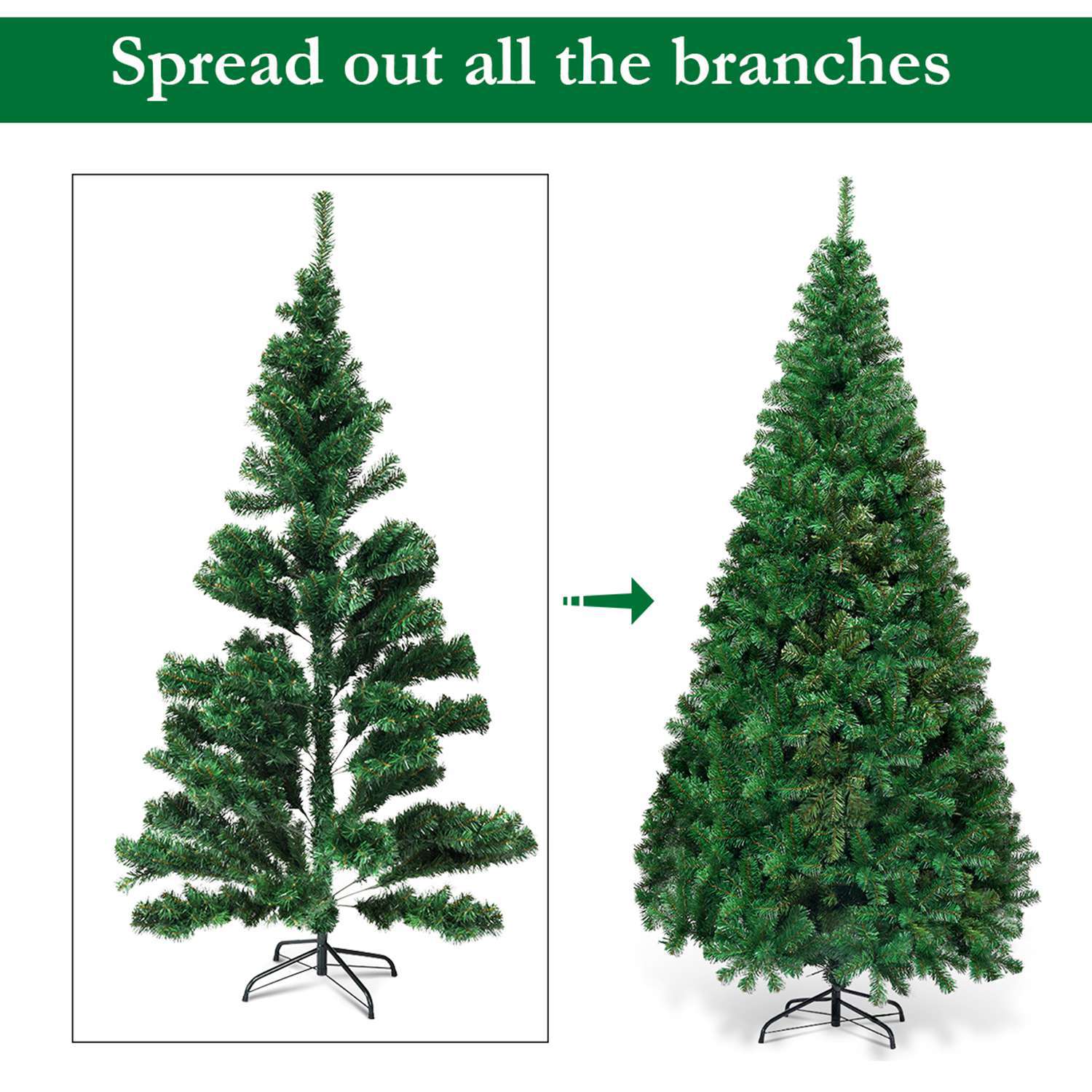 Costway CSHY000358 Artificial-Christmas-Trees - View #7