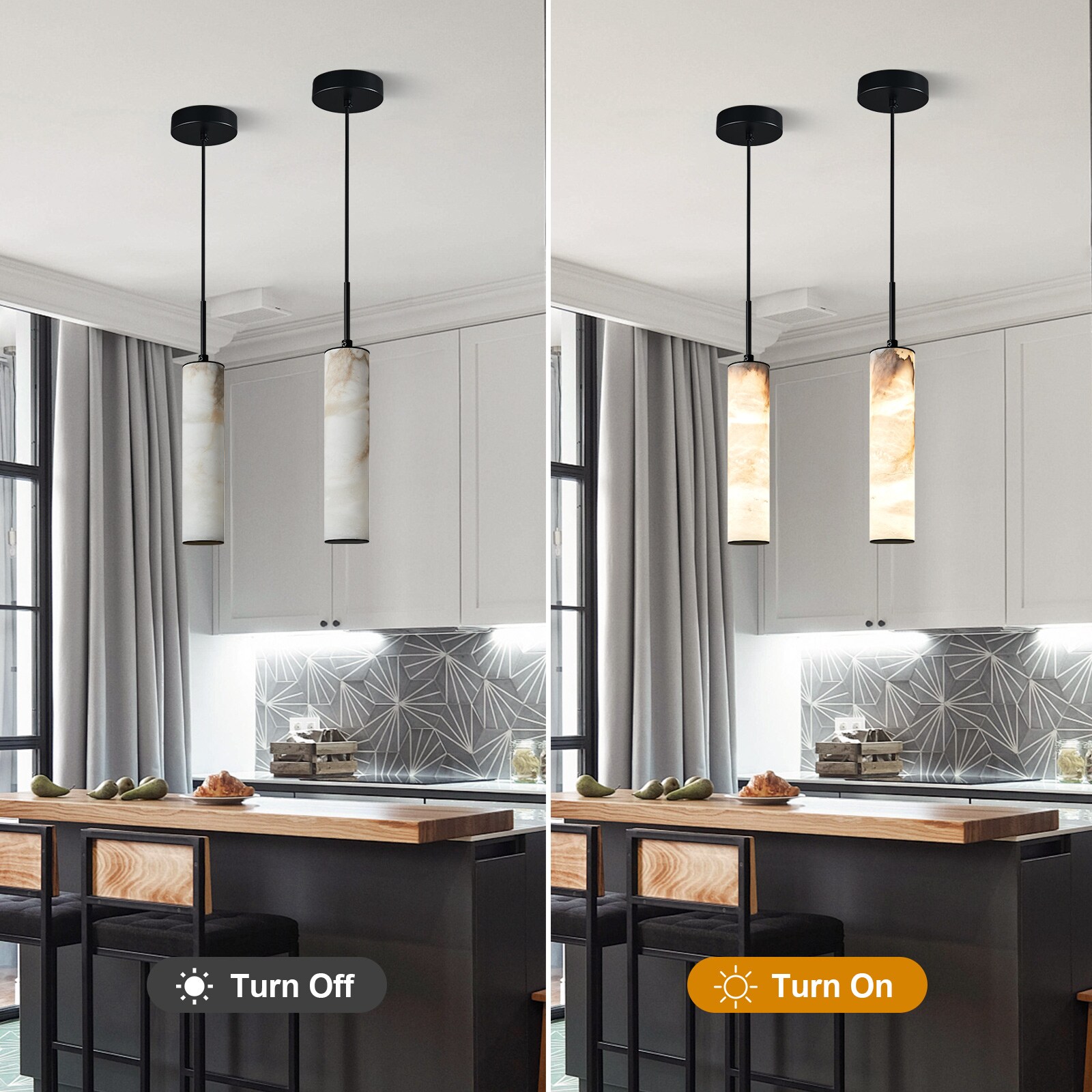 ZHLLMQ JP-3132-1S-BLACK-1 Pendant-Lights - View #3