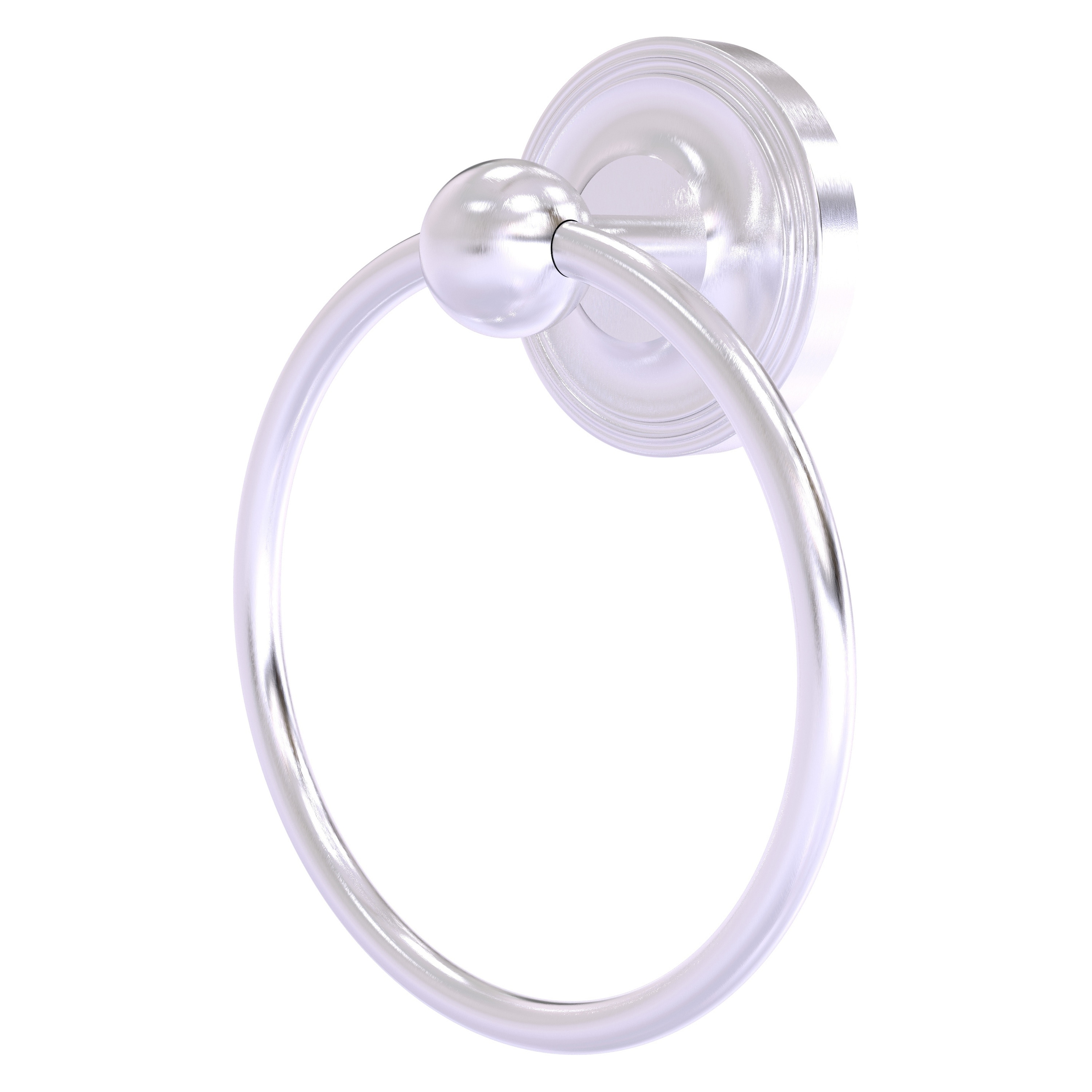 Allied Brass PR-16-SCH Prestige Regal Satin Chrome Wall mount Single Towel Ring