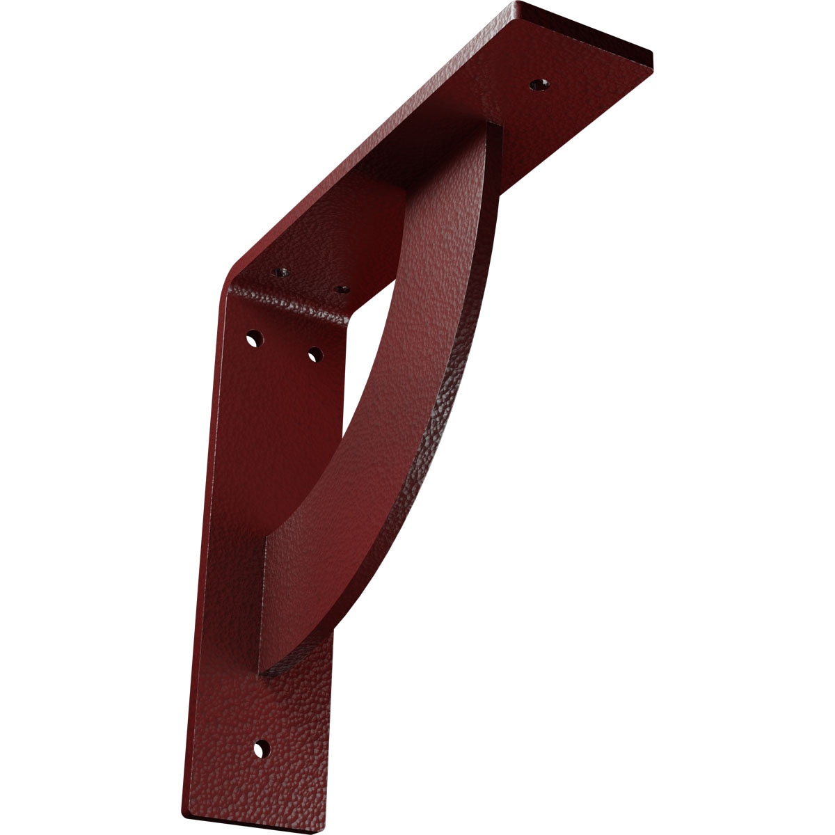 Ekena Millwork BKTM02X08X08BUHRE Bulwark 8-in x 2-in x 8-in Red Steel Countertop support bracket