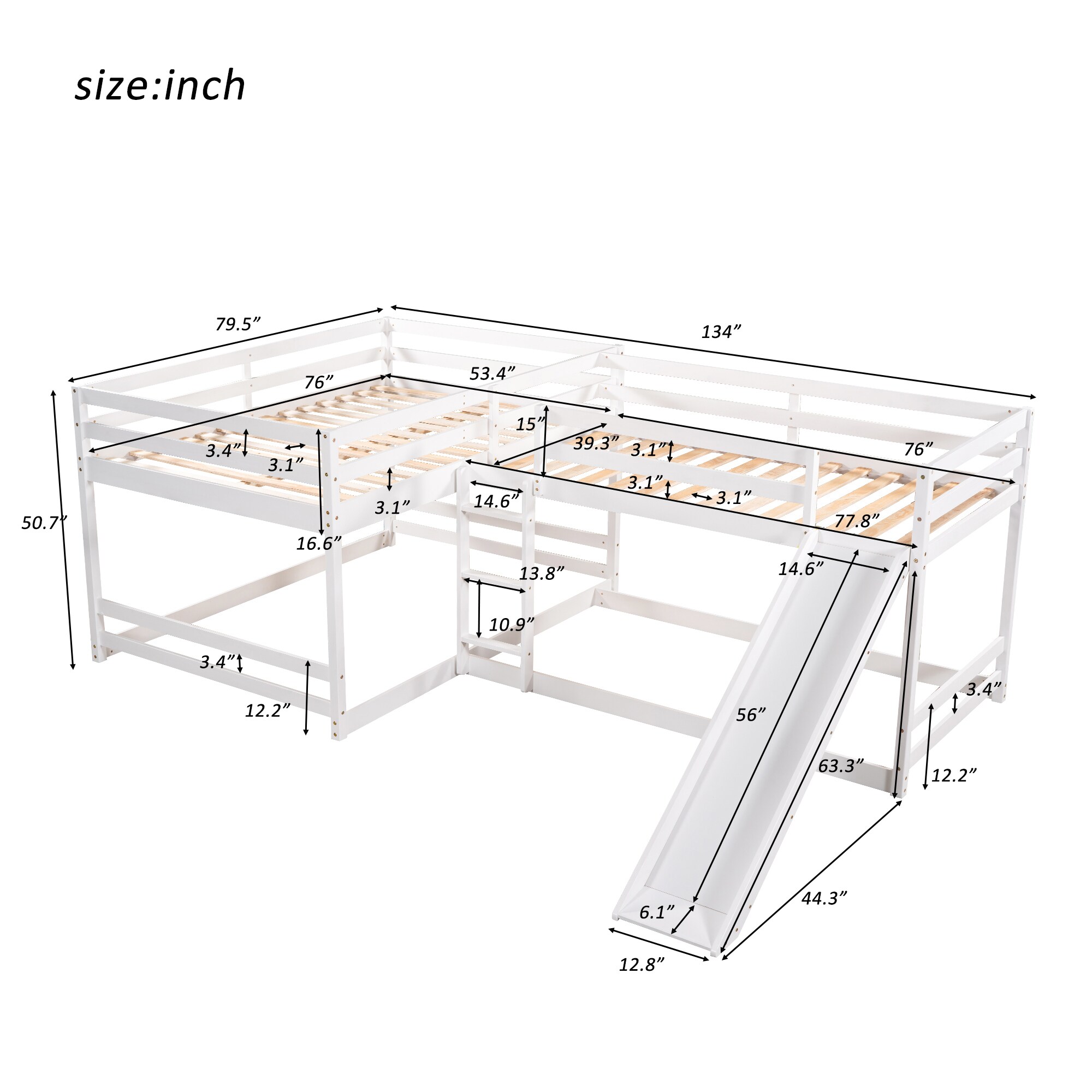Qualler BEW0404K Bunk-Beds - View #10