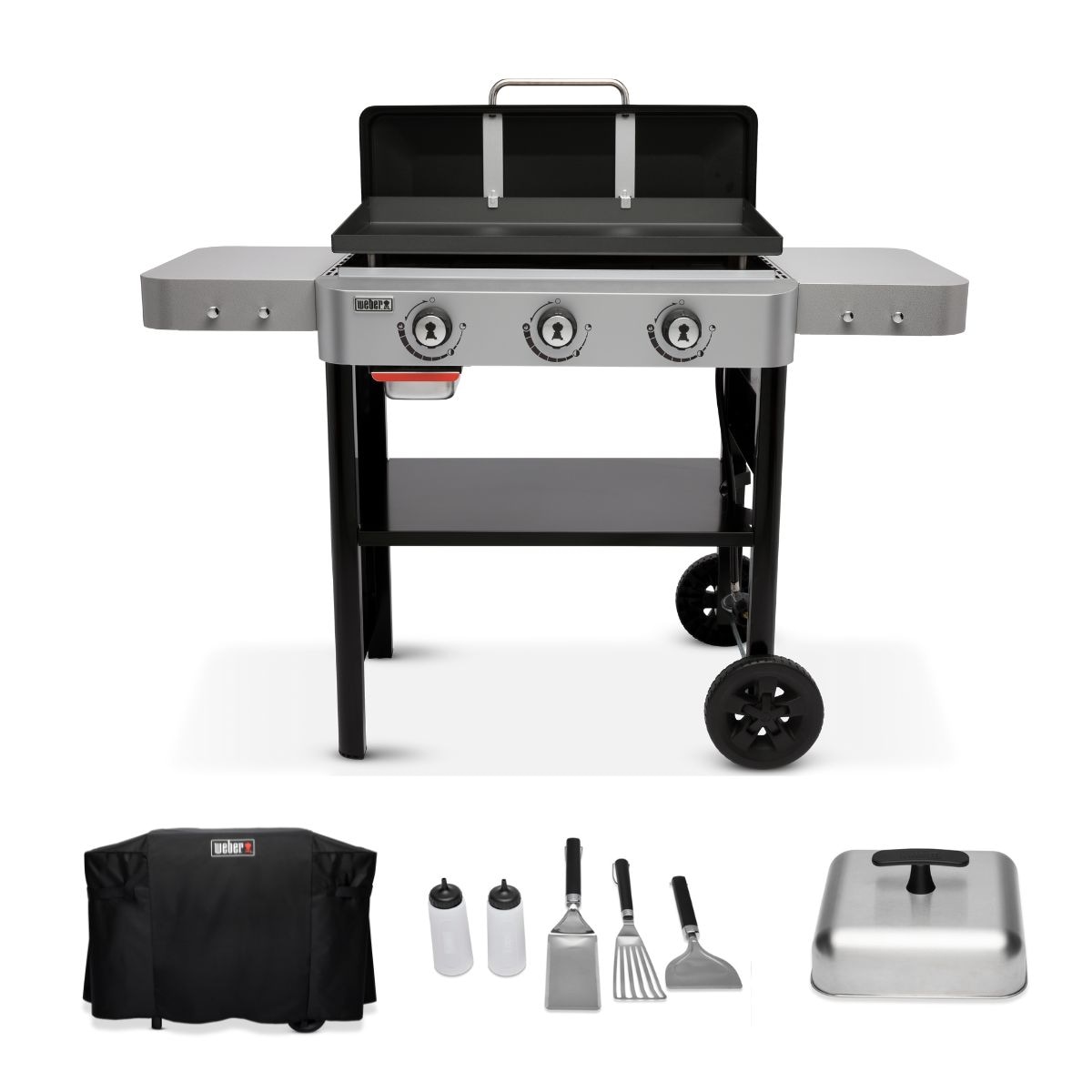 Weber 28 Griddle 3 Burner Liquid Propane Flat Top Grill Collection