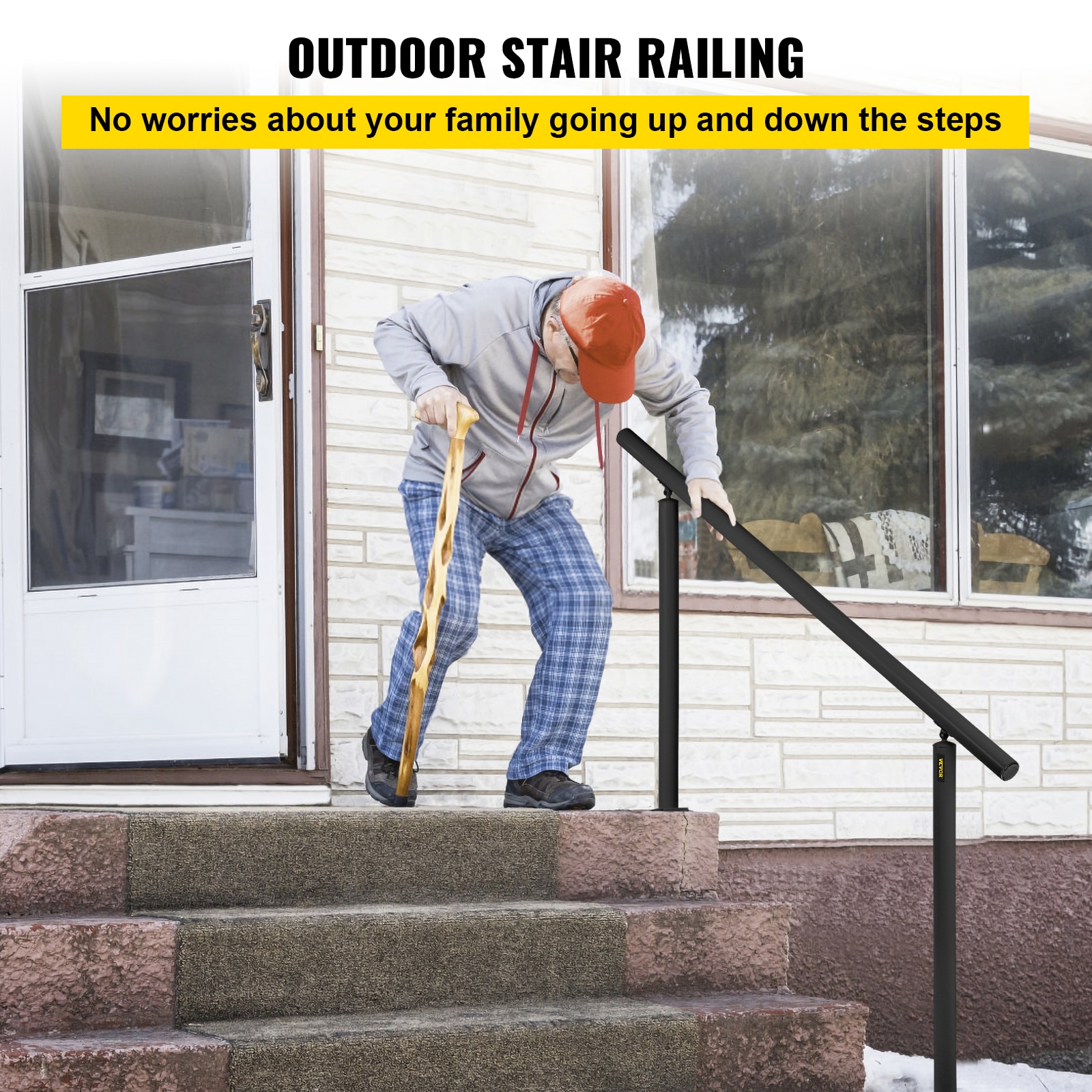 VEVOR SNLZSLZYGL5FT1GTPV0 Interior-Stairpart-Railing - View #3