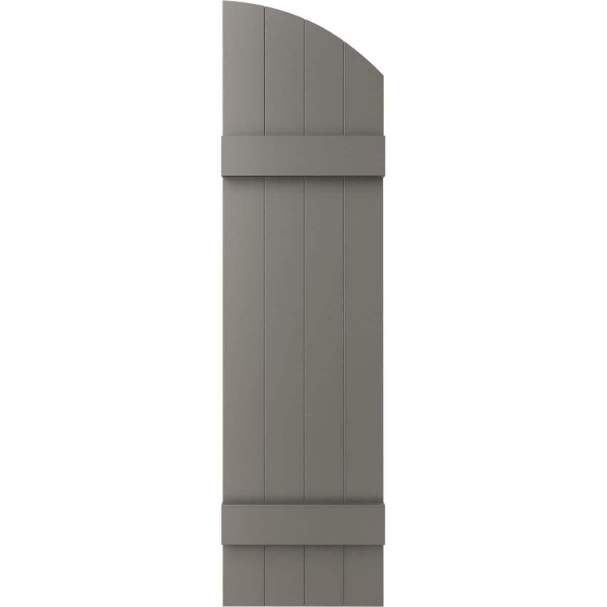 Ekena Millwork LJ6S14X04900TG 14-in W x 49-in H Tuxedo Grey Board and batten Exterior Shutters ( 2 -Pack )