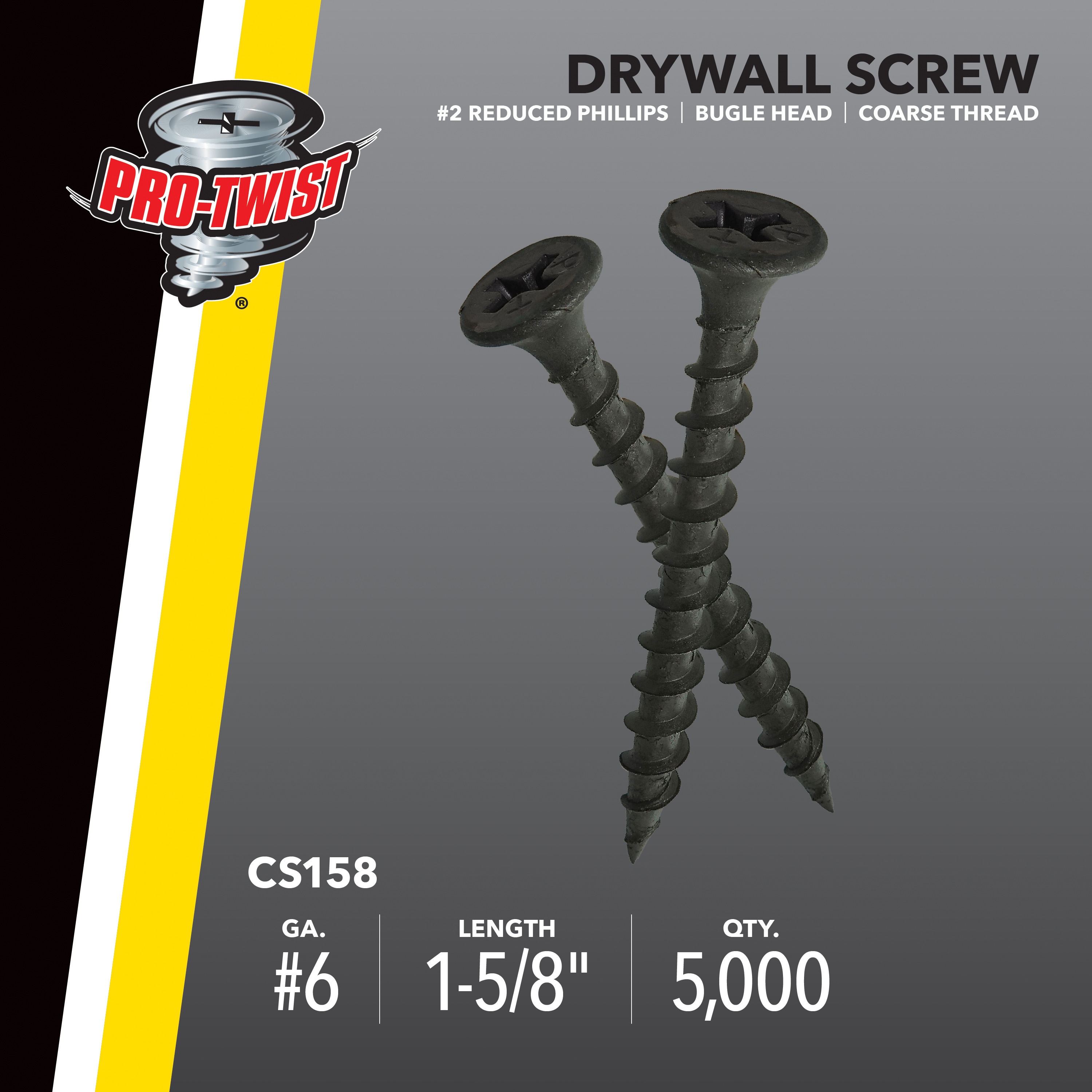 Pro-Twist CS158 Drywall-Screws - View #6