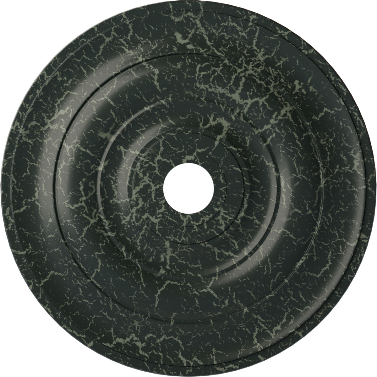 Ekena Millwork CM26JEPTC Jefferson 26.5-in W x 26.5-in L Painted Turtle Crackle Polyurethane Whole Ceiling Medallion