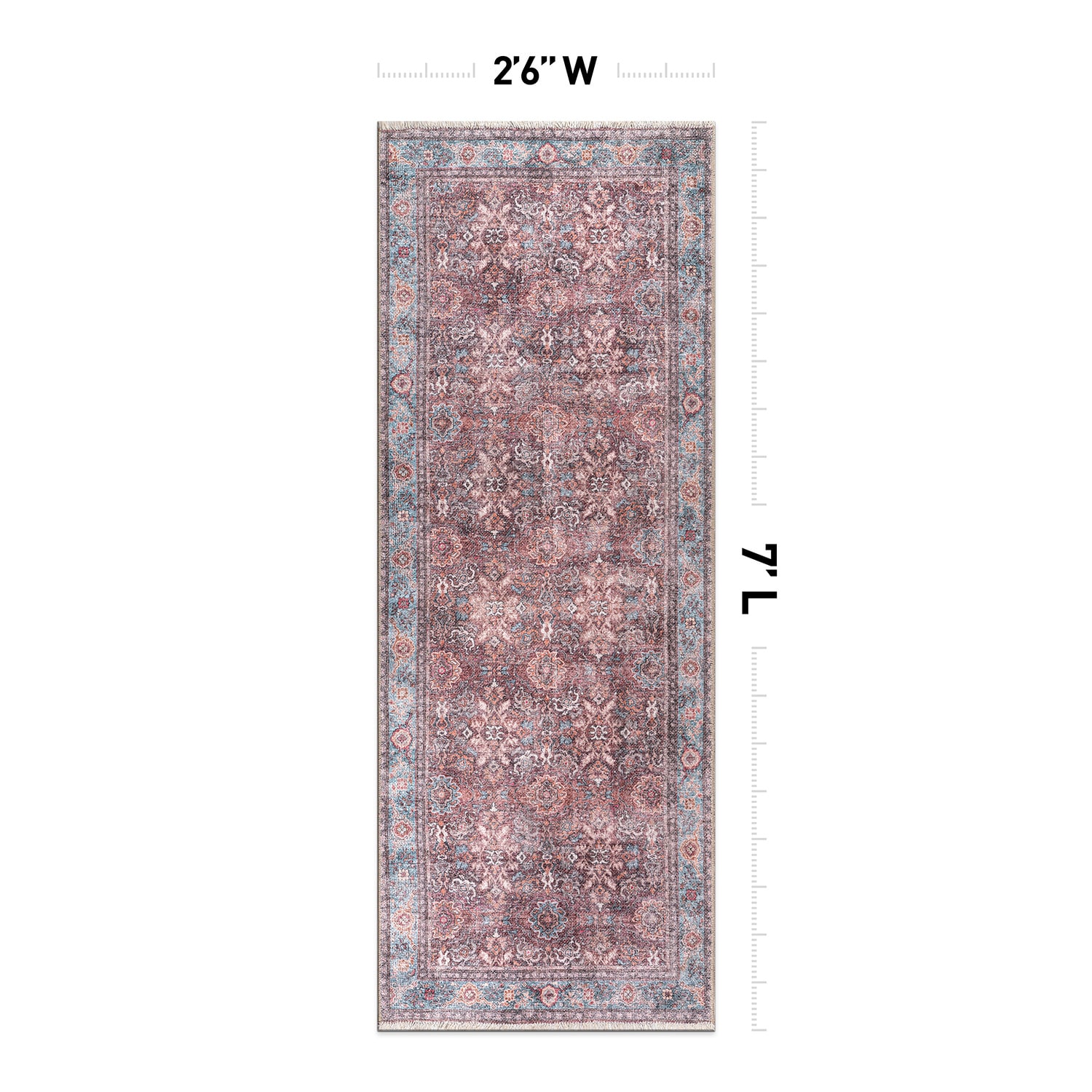 World Rug Gallery 6036MULTI2X7 rugs - View #6