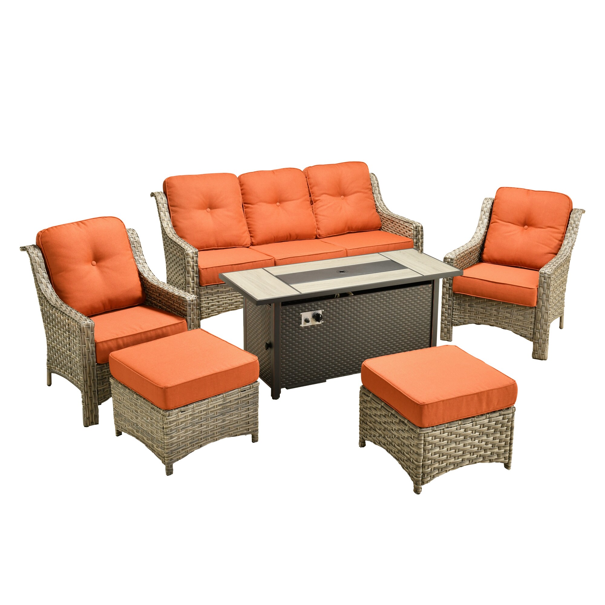 weaxty HMBCFP8503-PAD80C6 Patio-Conversation-Sets - View #6