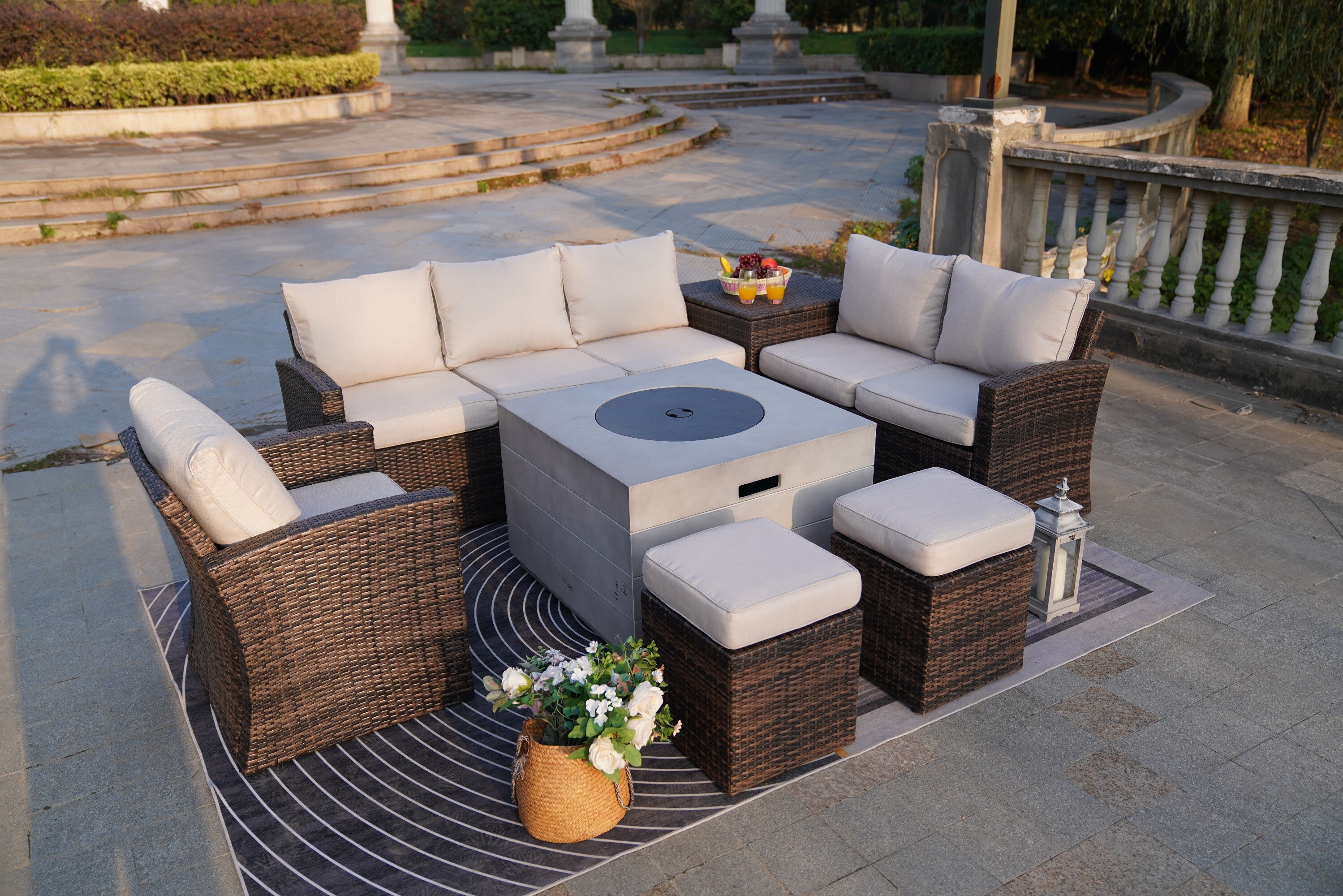 Moda Furnishings MAG-1403B-2140-B Patio-Conversation-Sets - View #8