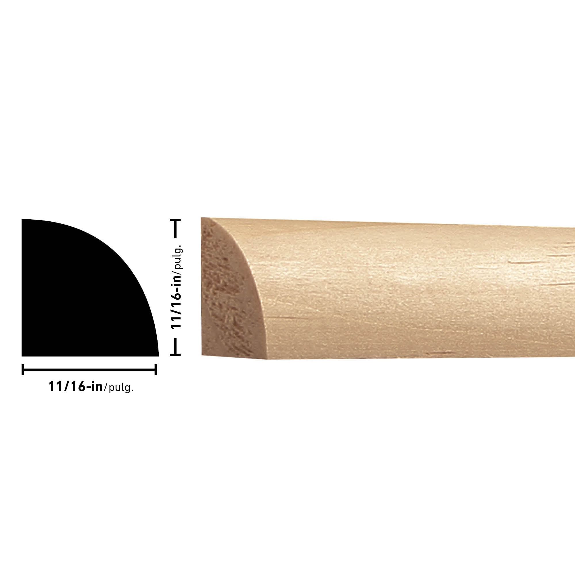 RELIABILT 10612PINE Quarter-Round-Moulding - View #5
