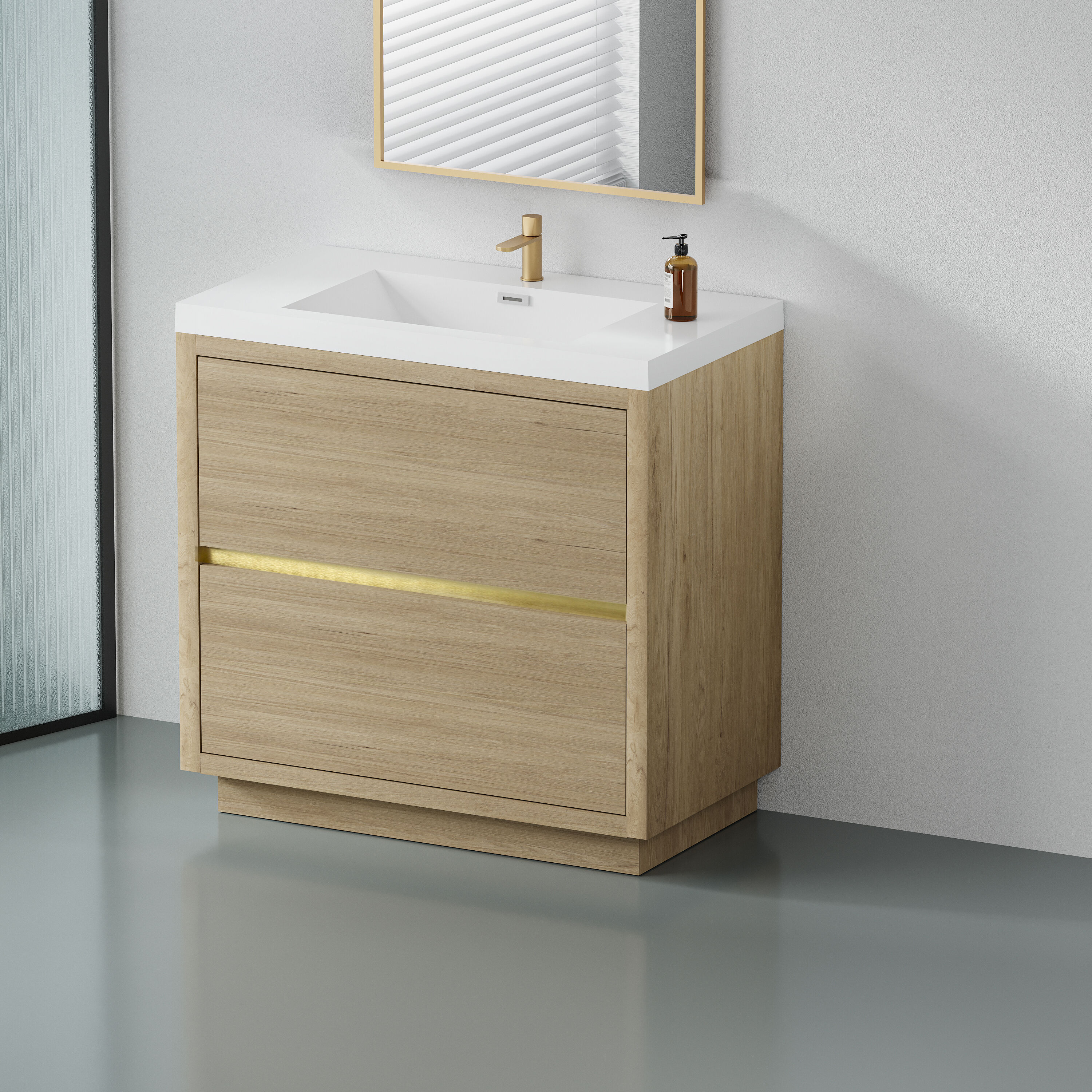 CASAINC WF-JMJ-BCB 1330 WH Bath-Vanity-Combo - View #2