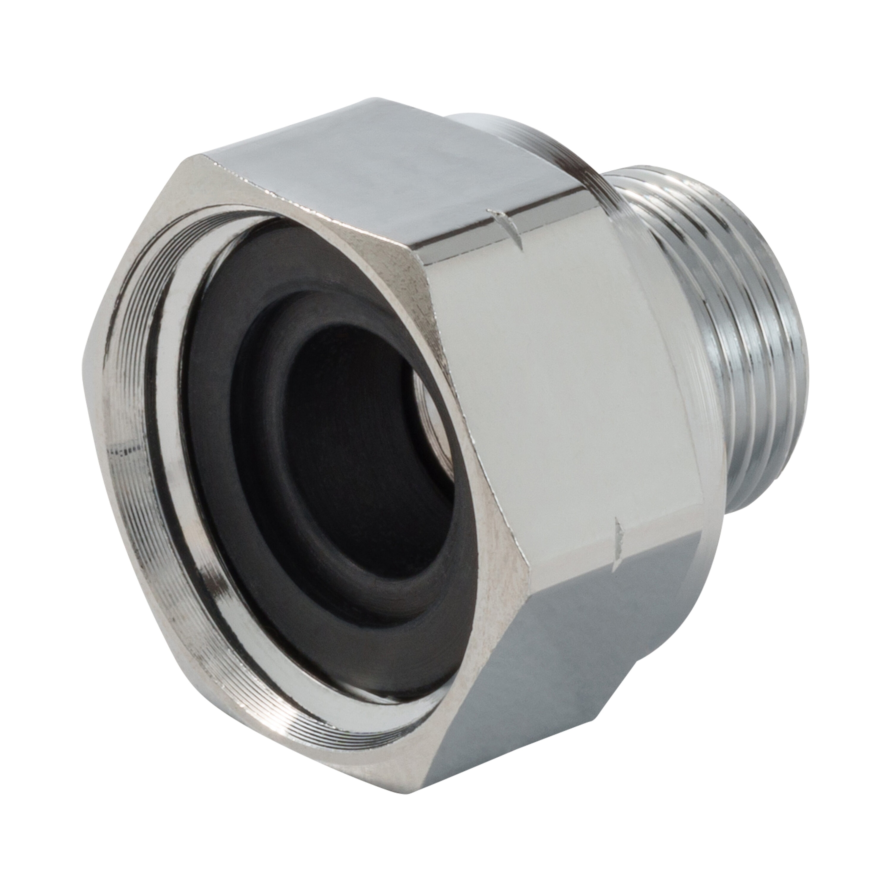 Proline Series CP-219CNLB Chrome-Plated Brass 3/8-in COMP x 1/2-in SLIP Adapter with Washer
