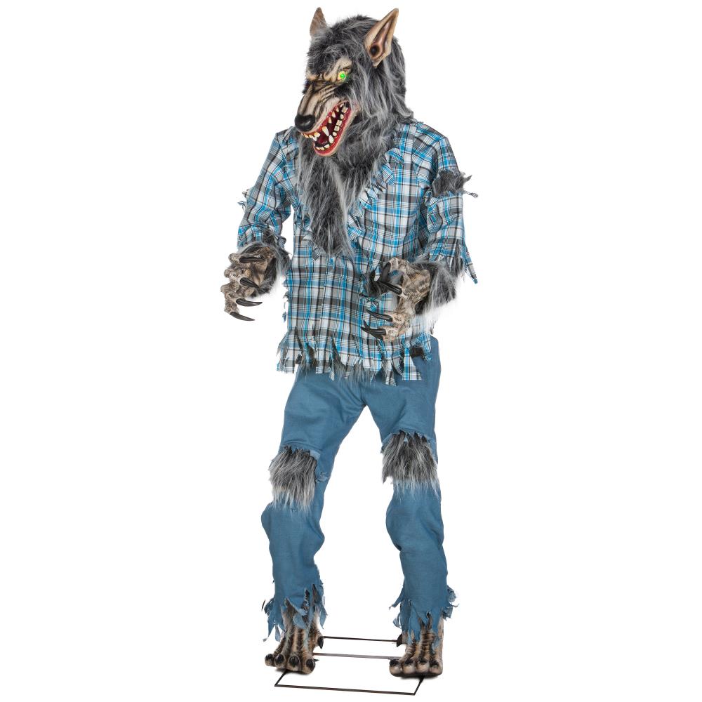 Holiday Living 78.74-in Talking Lighted Werewolf Lifesize Greeter at ...
