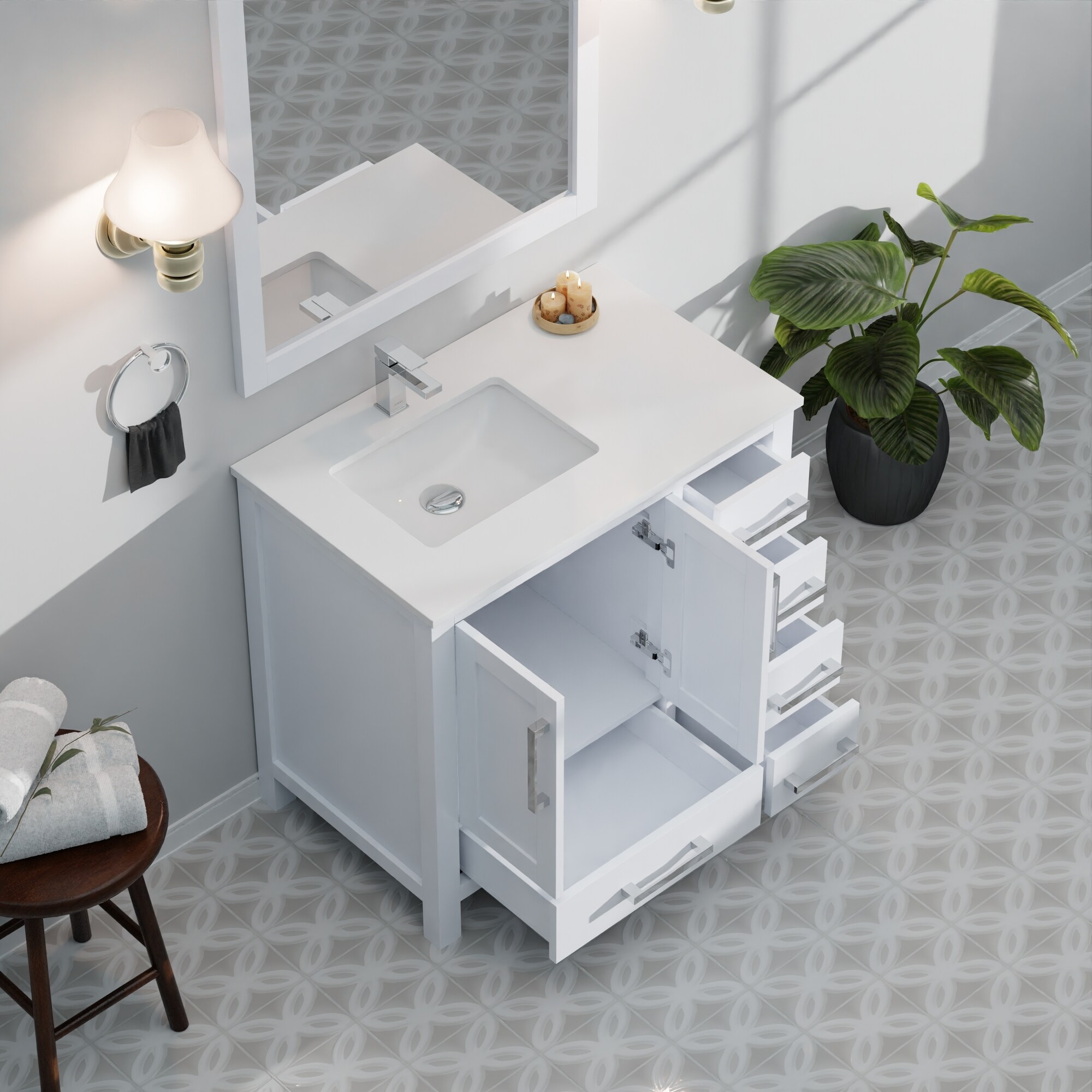 Lexora LVJ36SA311L Bath-Vanity-Combo - View #17