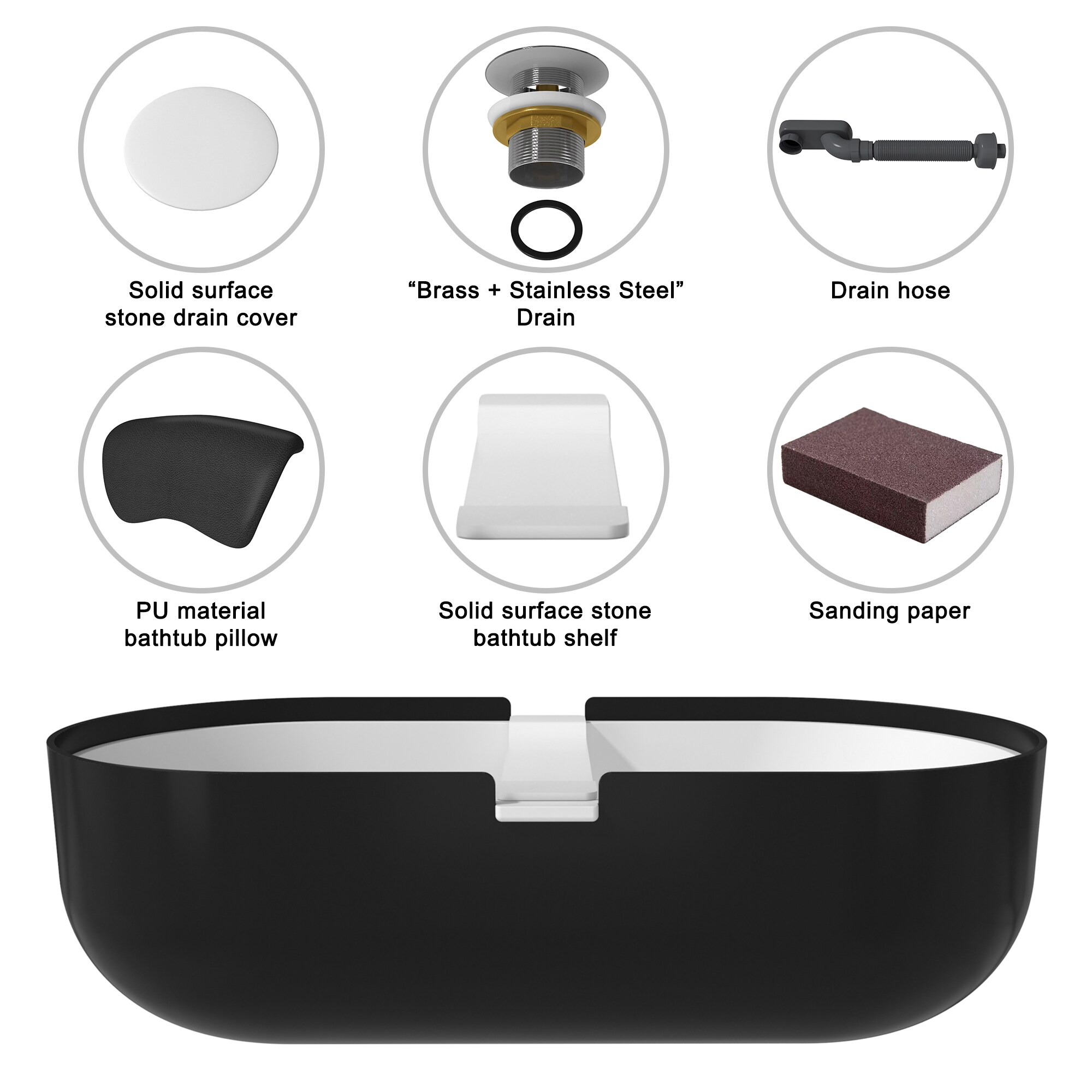 Clihome BLBR06030S67BW bathtubs - View #11