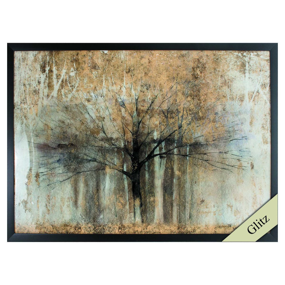 HomeRoots 365843 Brown Wood Framed 26-in H x 36-in W Landscape Wood Print