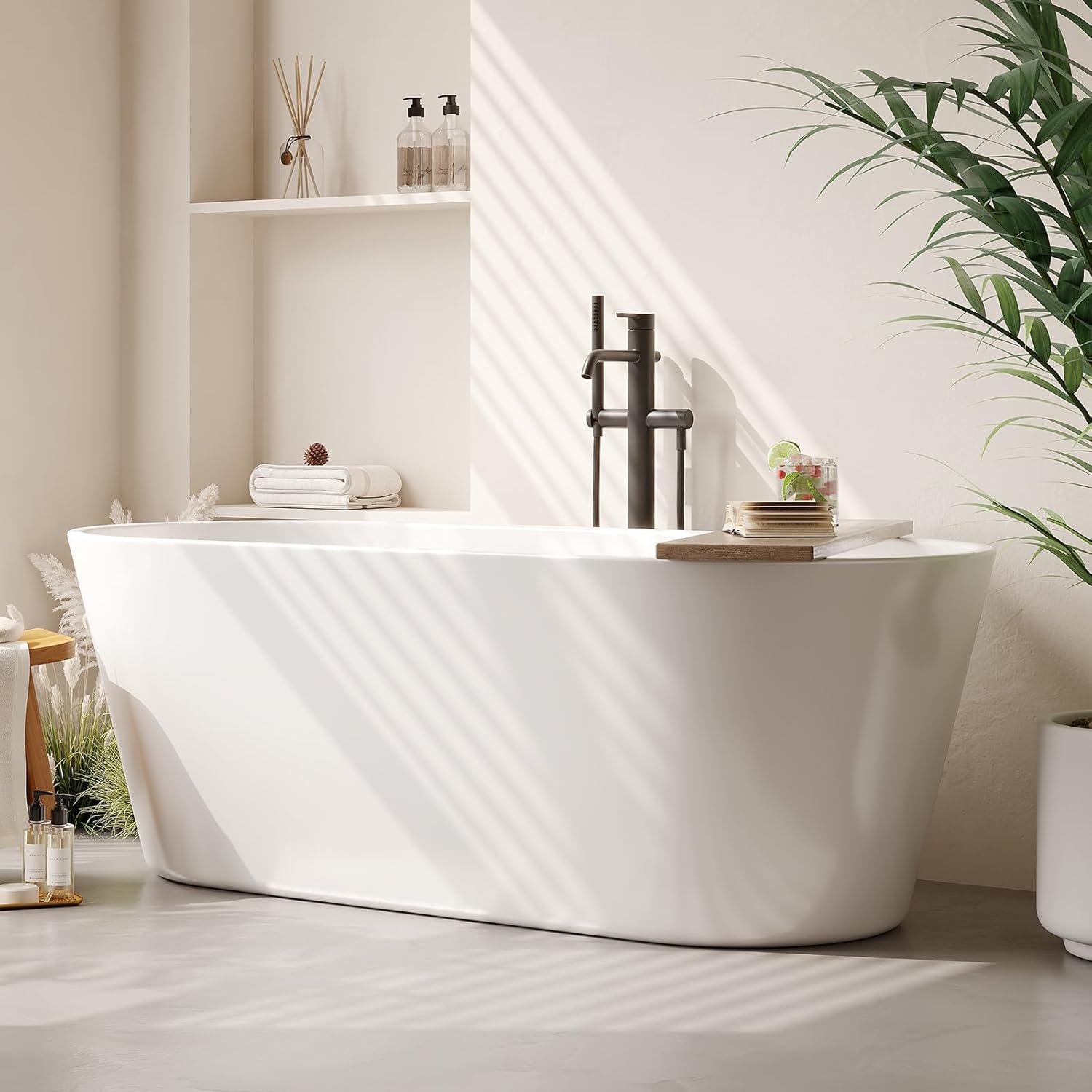 Qeetex PHO0ZSY0L69 This bathtub have CUPC certified for safety and quality package includes all necessary mounting hardware to simplify installation the user manual provides clear instructions for assembly and mounting ensuring a smooth setup