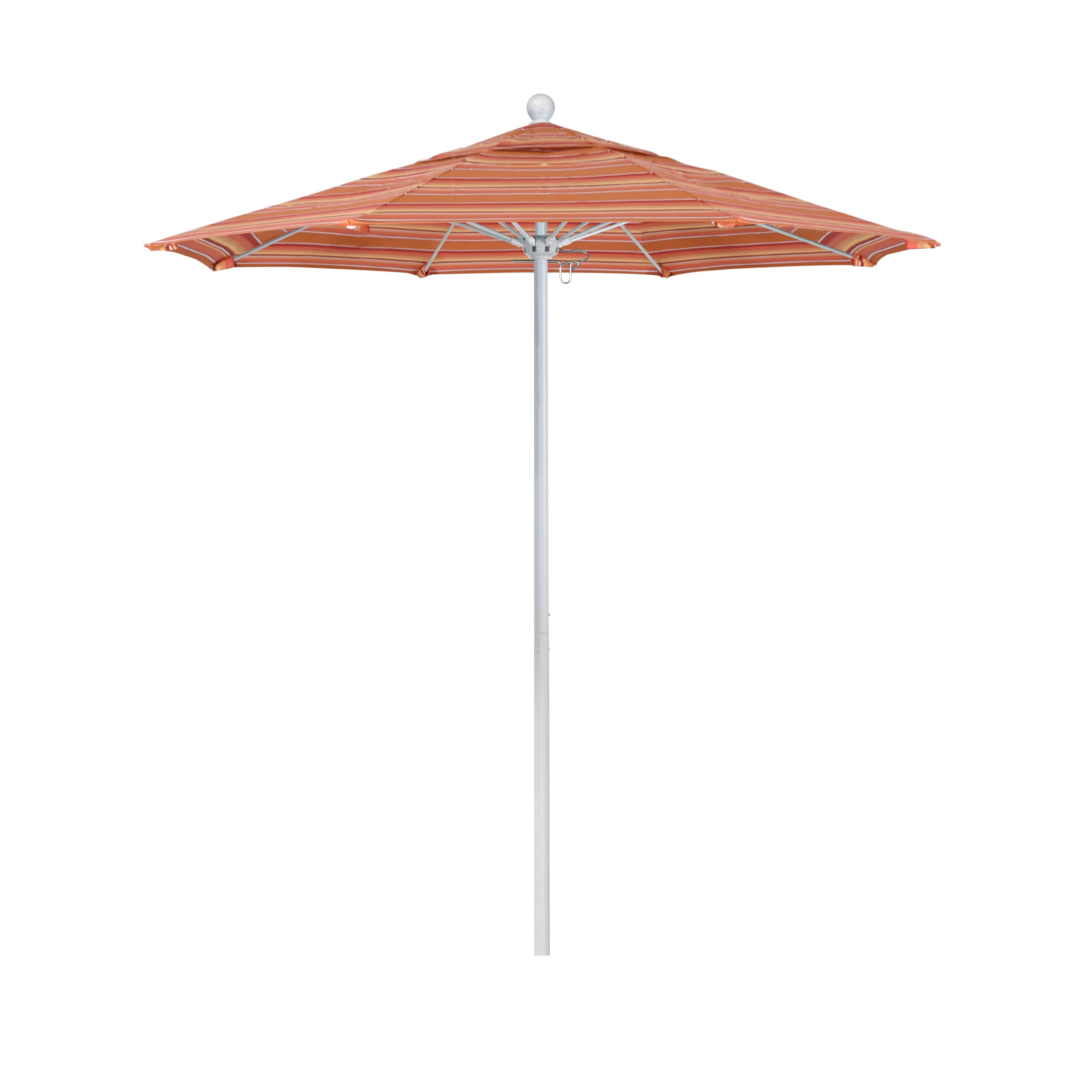 California Umbrella ALTO758170-56000 7.5-ft Aluminum Multiple colors/finishes No-tilt Market Patio Umbrella