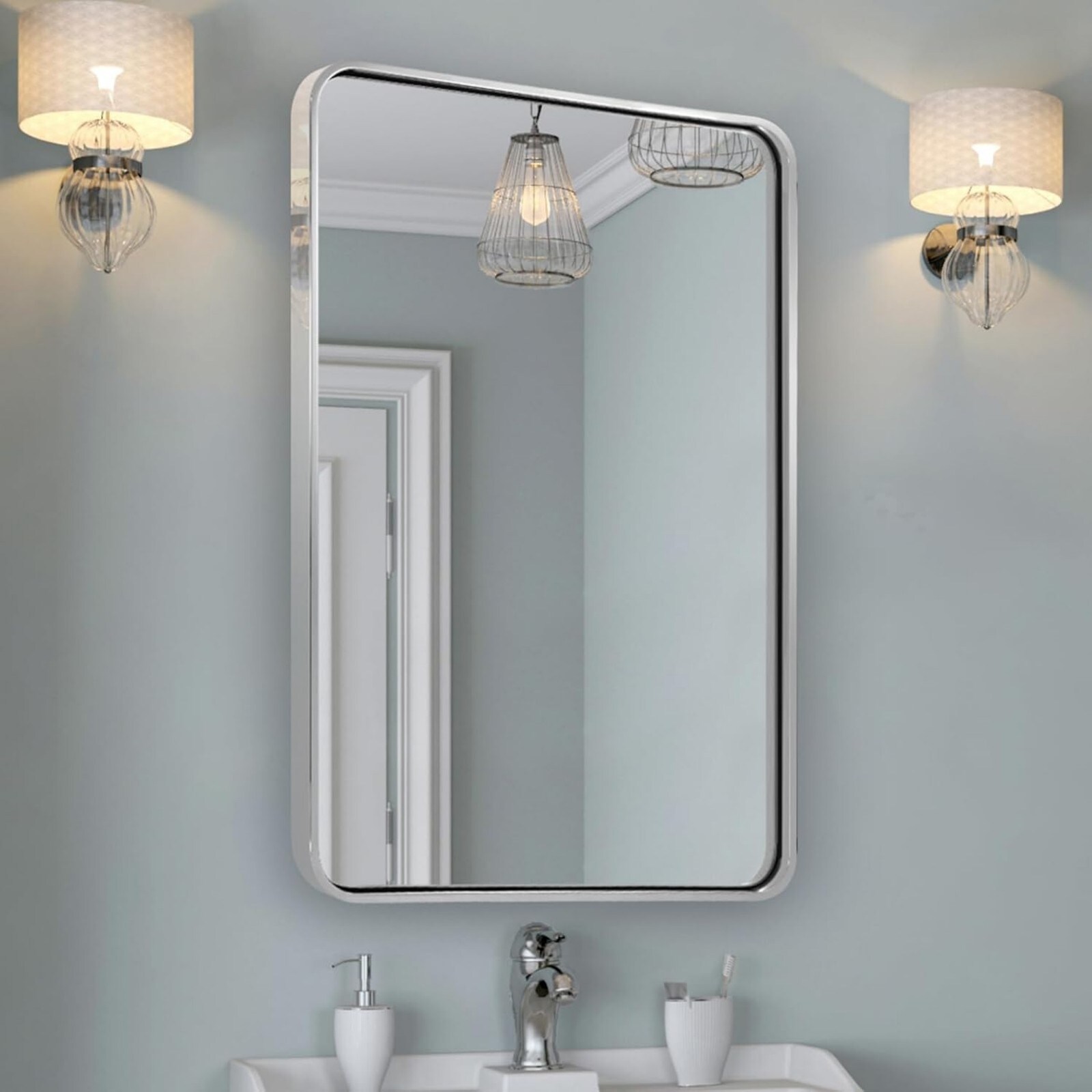 GlasFlength 642135862407 Framed-Bath-Mirrors - View #7