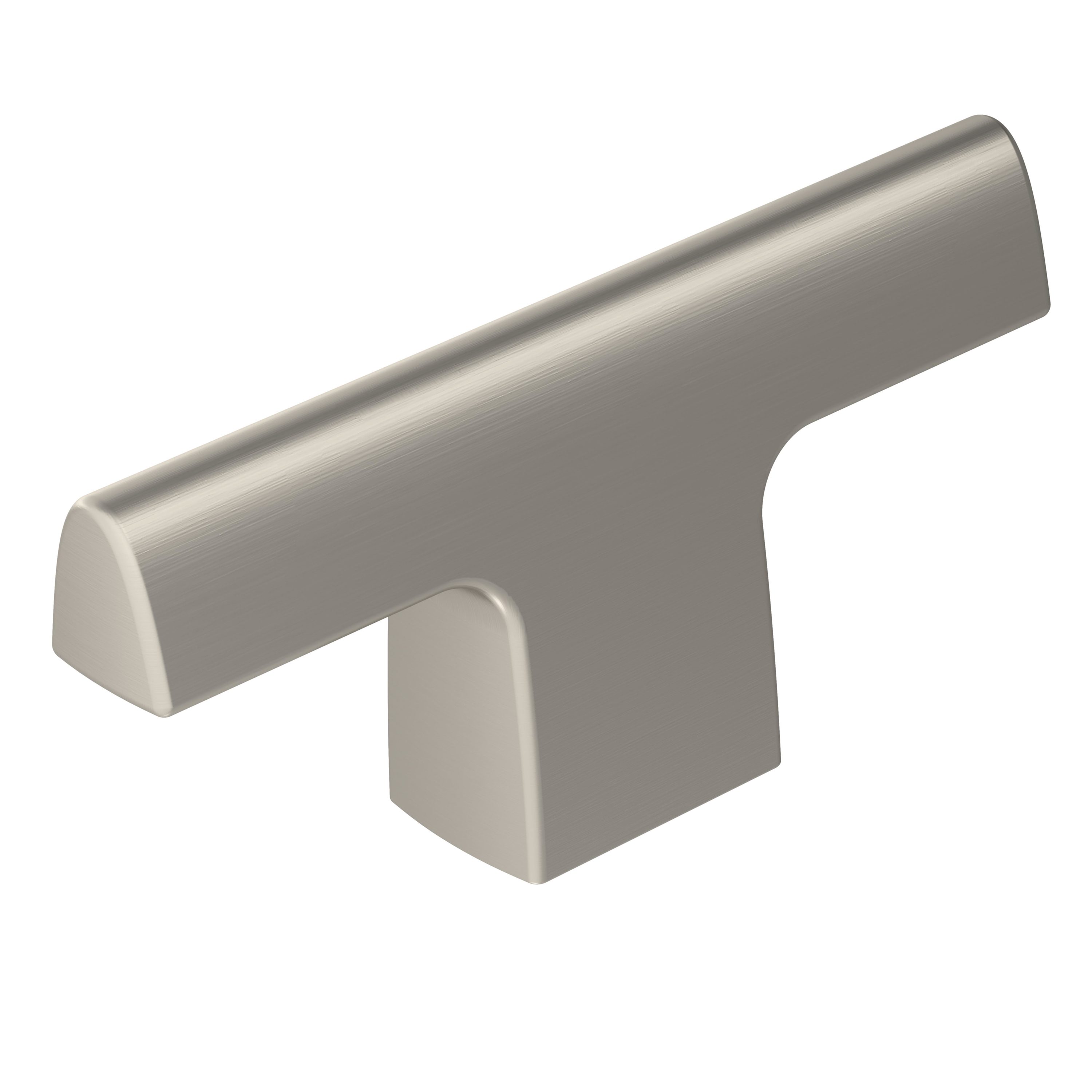 Amerock BP55361G10 Riva 2-1/2-in Satin Nickel Bar Contemporary Cabinet Knob