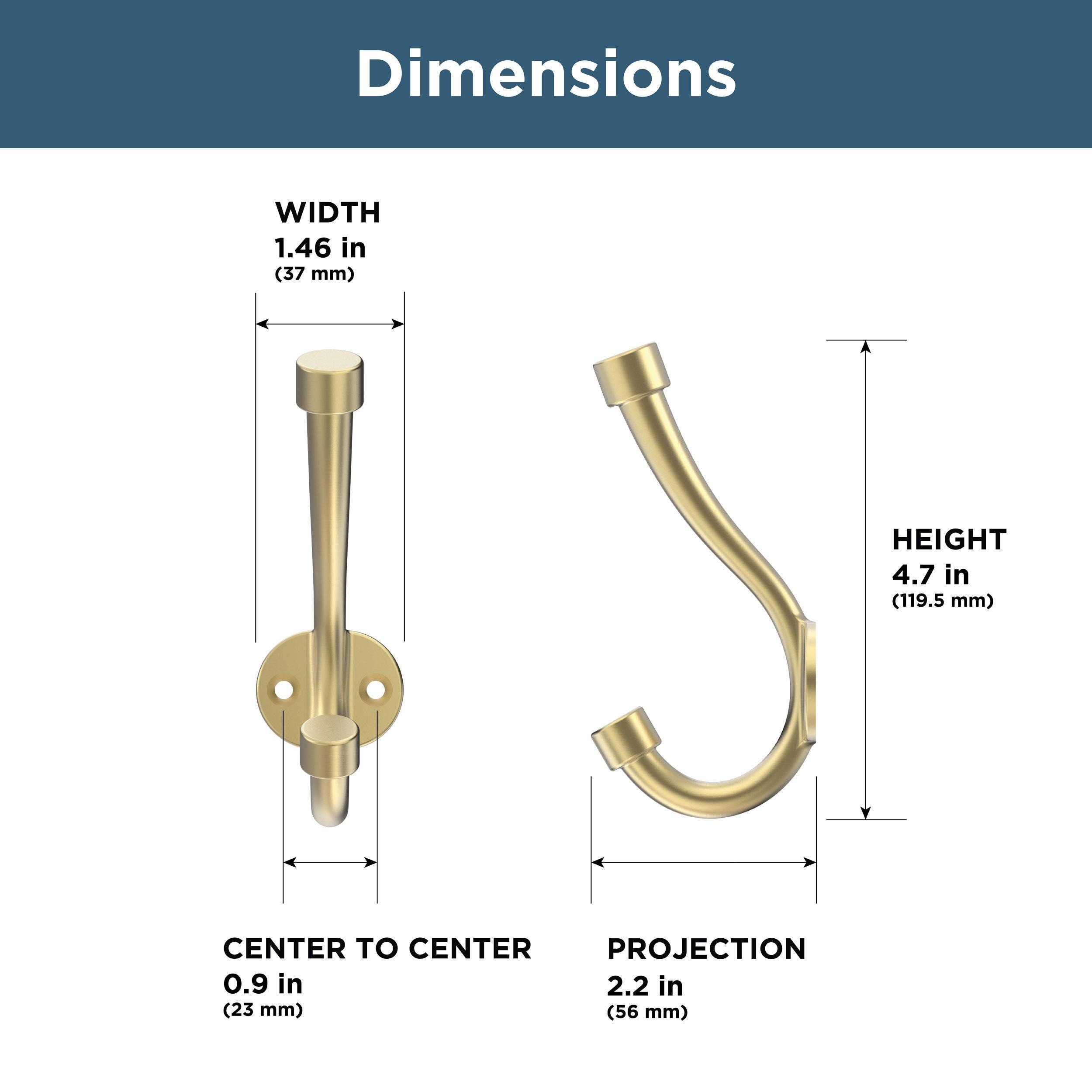 Franklin Brass DHDBP-BRG-D Decorative-Wall-Hooks - View #5