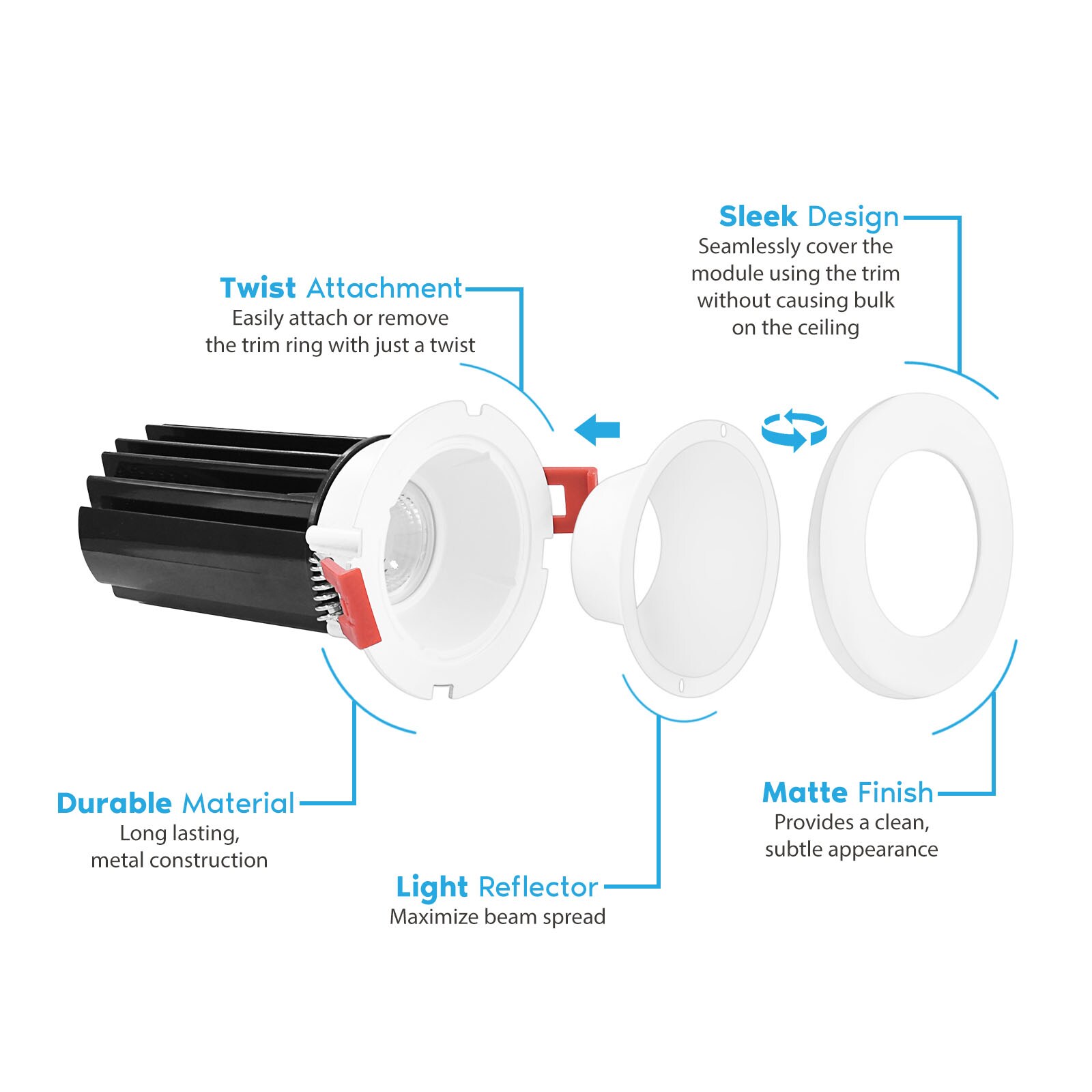 Luxrite LR23415-1PK Led-Retrofit-Downlight - View #3