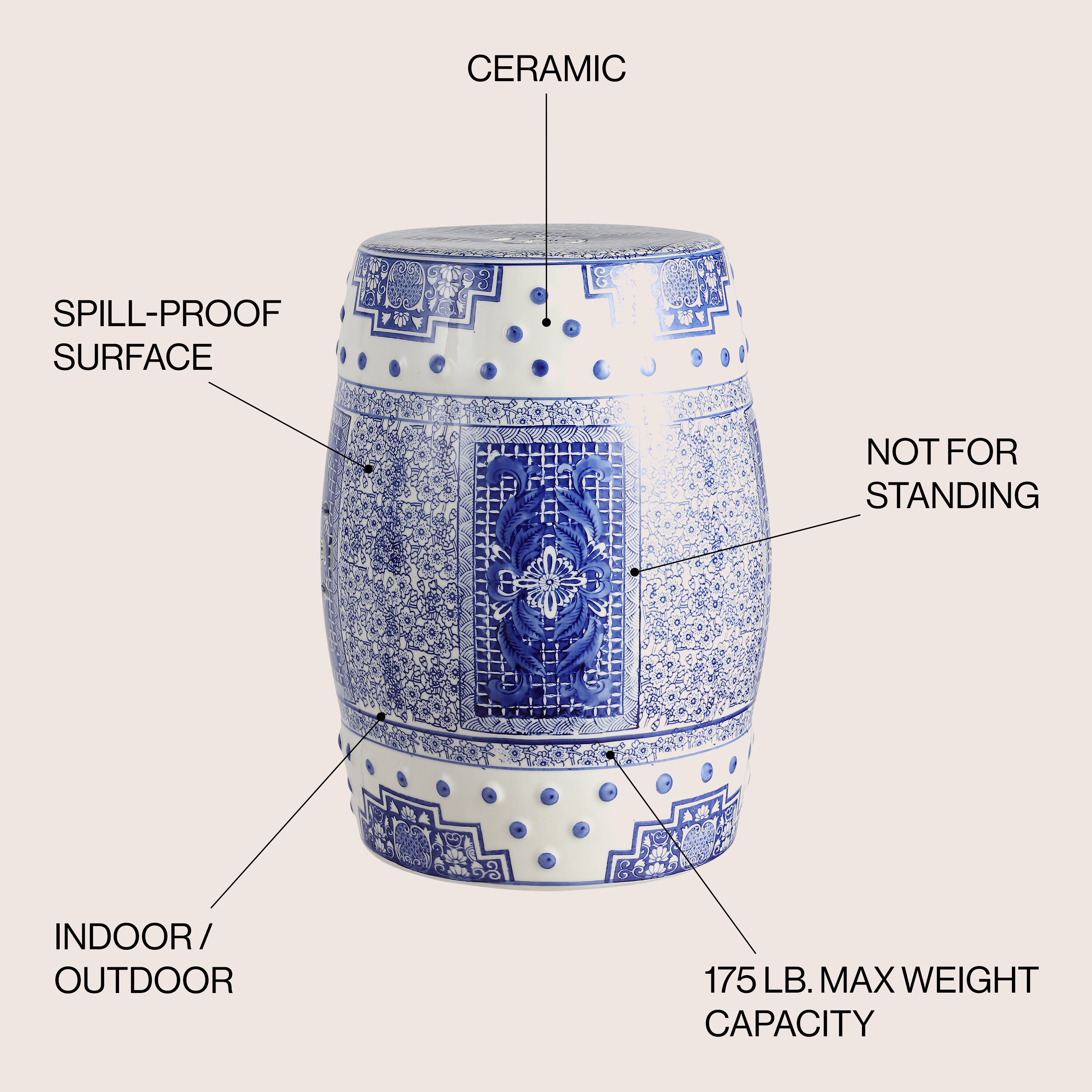 JONATHAN  Y TBL1003A Garden-Stools - View #3