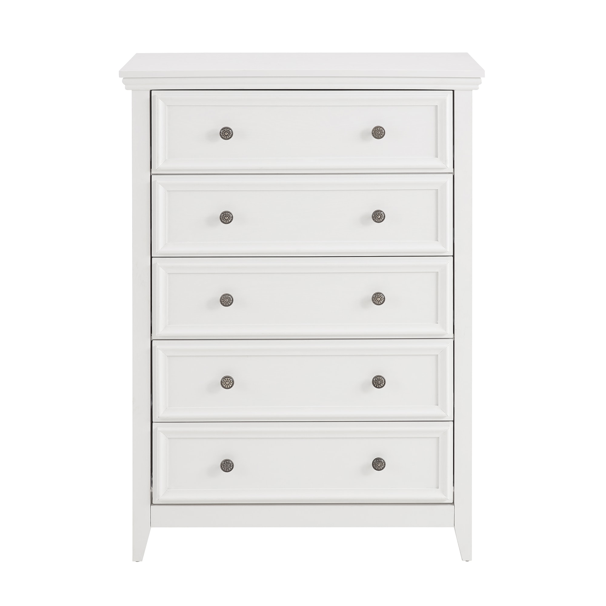 SINOFURN SYC500012WT White 5 -Drawer Standard dresser