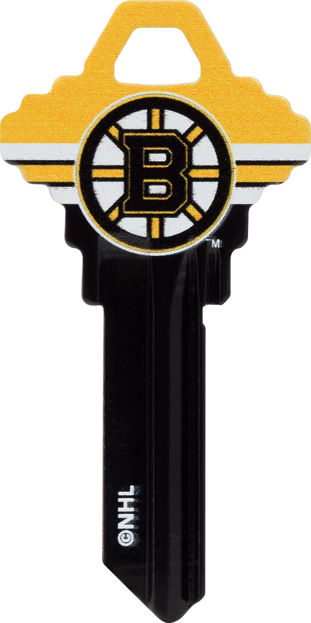 Hillman 94051 Boston Bruins Multicolored Blank Brass House/Entry Key Blank