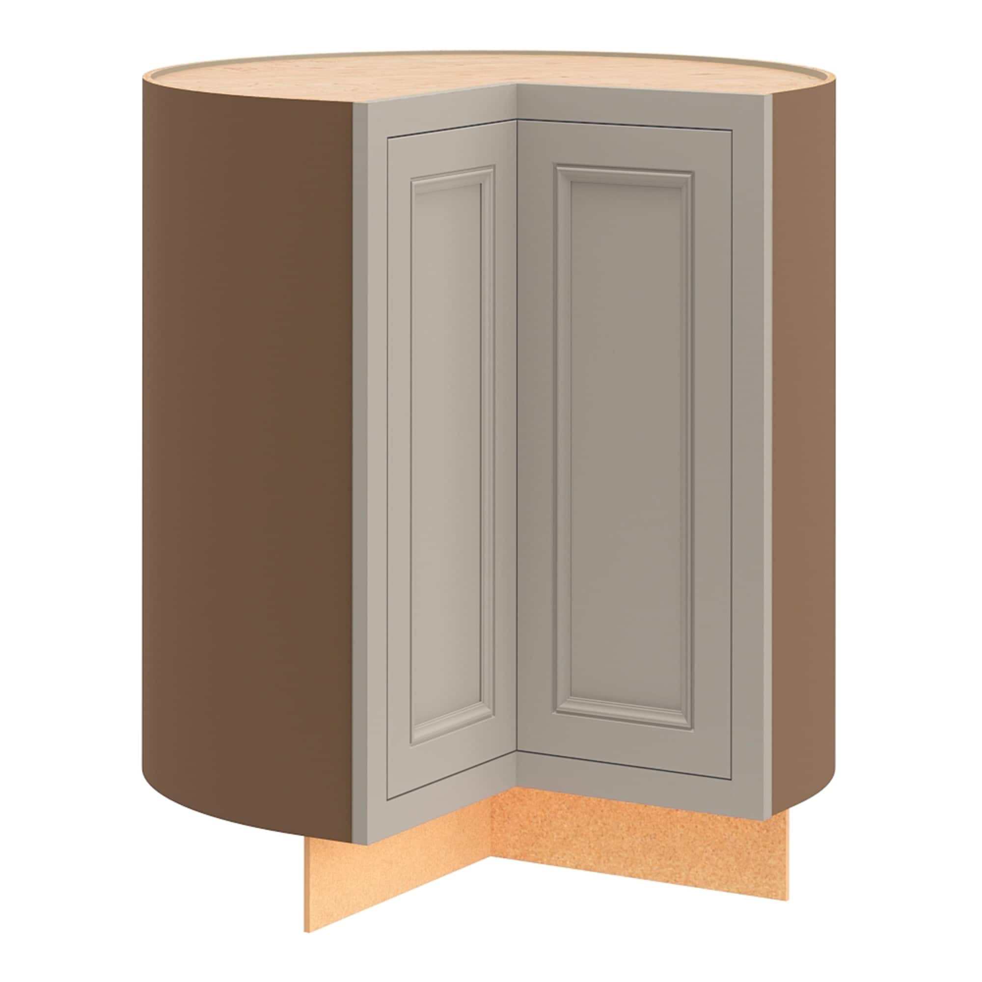 Diamond NOW G15 SCR36 Wintucket 36-in W x 35-in H x 23.75-in D Cool Gray Lazy susan Corner base Fully assembled Cabinet Recessed Panel Square