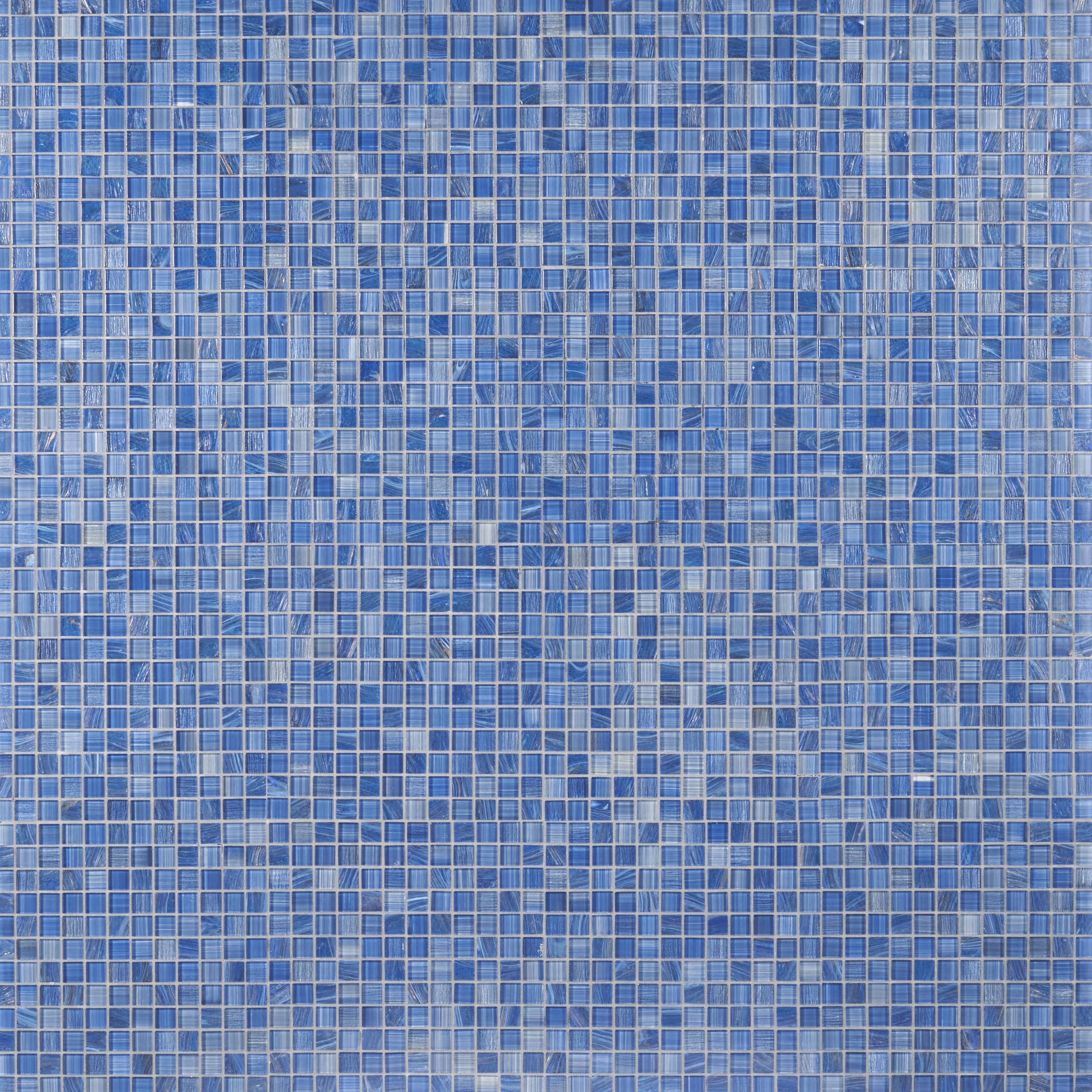 Toluca 12" x 12" Blue Polished Glass Mosaic Tile
