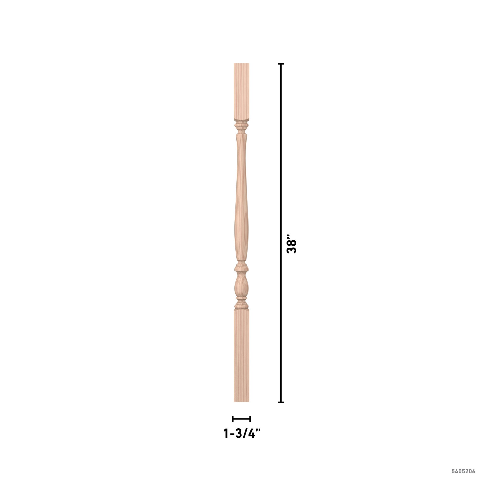 L.J. Smith Stair Systems LJP-2905-B 38 Interior-Stairpart-Balusters - View #4