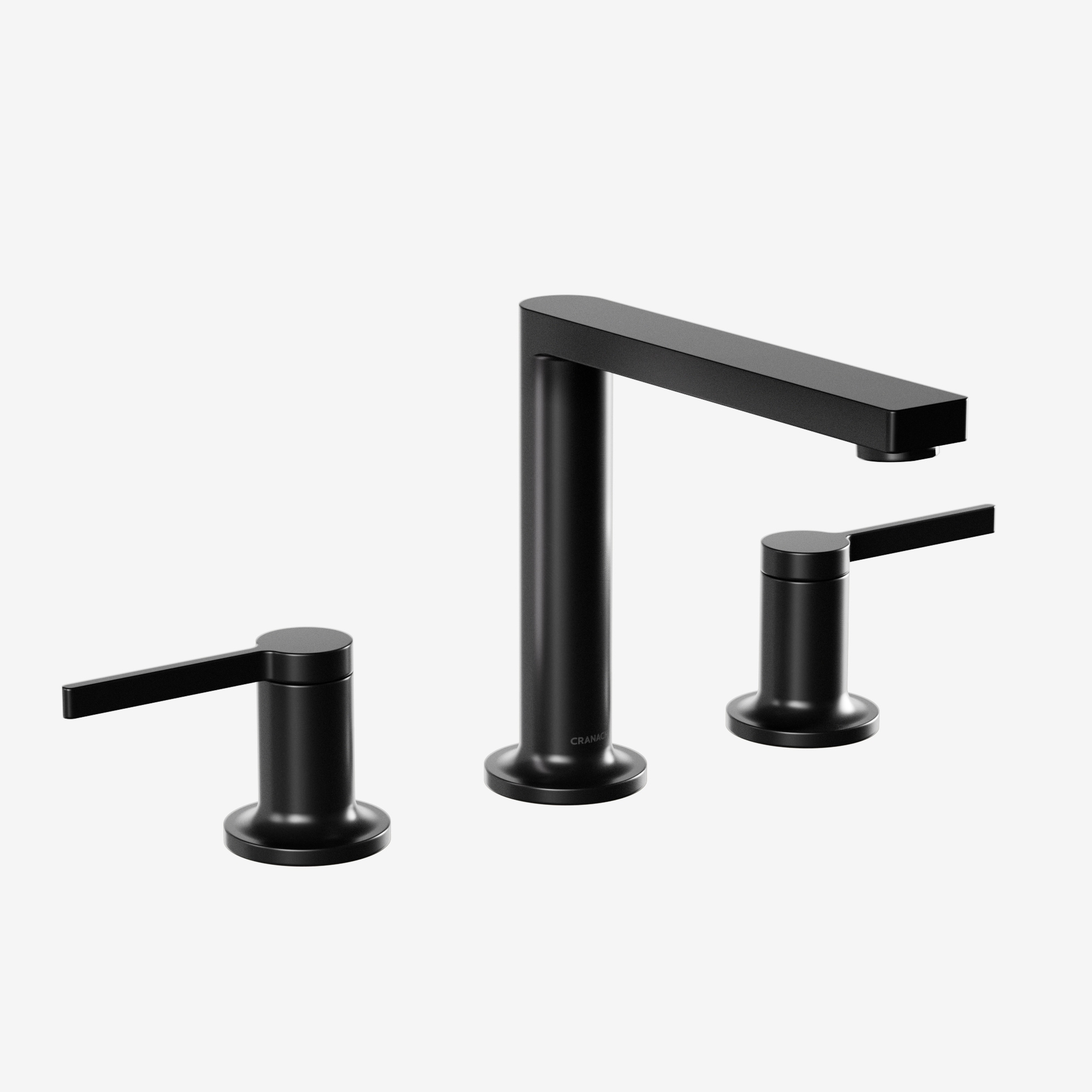 CRANACH C50.TN03.MB TINIAN Widespread 2-Handle 3-Hole Modern Bathroom Sink Faucet with Pop-Up Drain