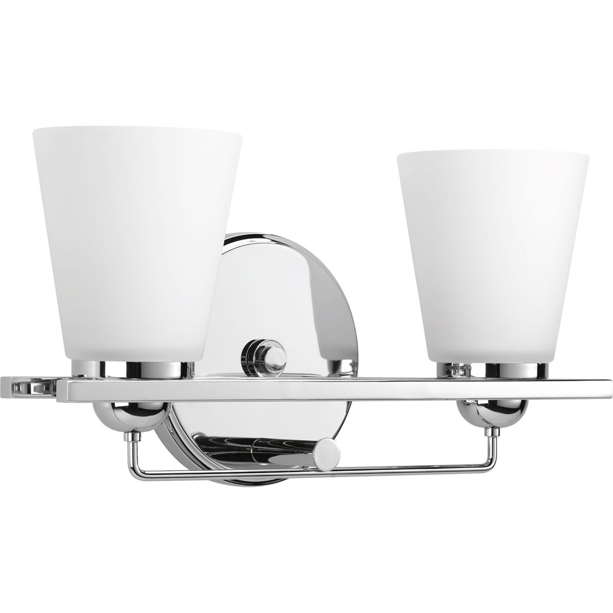 Progress Lighting P300001-015 Flight 15.75-in 2 -Light Polished Chrome Modern/contemporary Vanity light