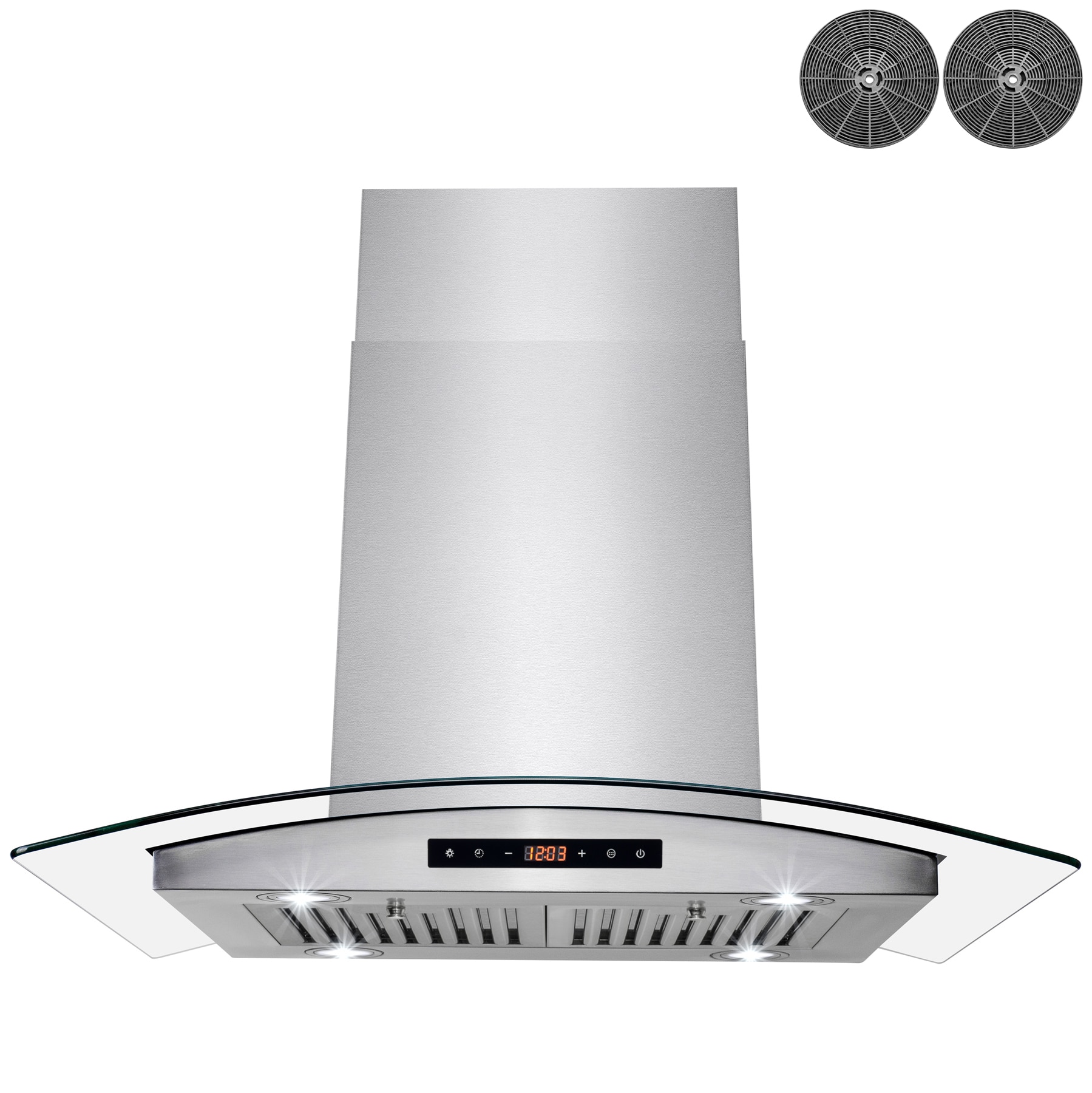 Silver for sale online AKDY 36" Under Cabinet Kitchen Hood With Carbon Filters 