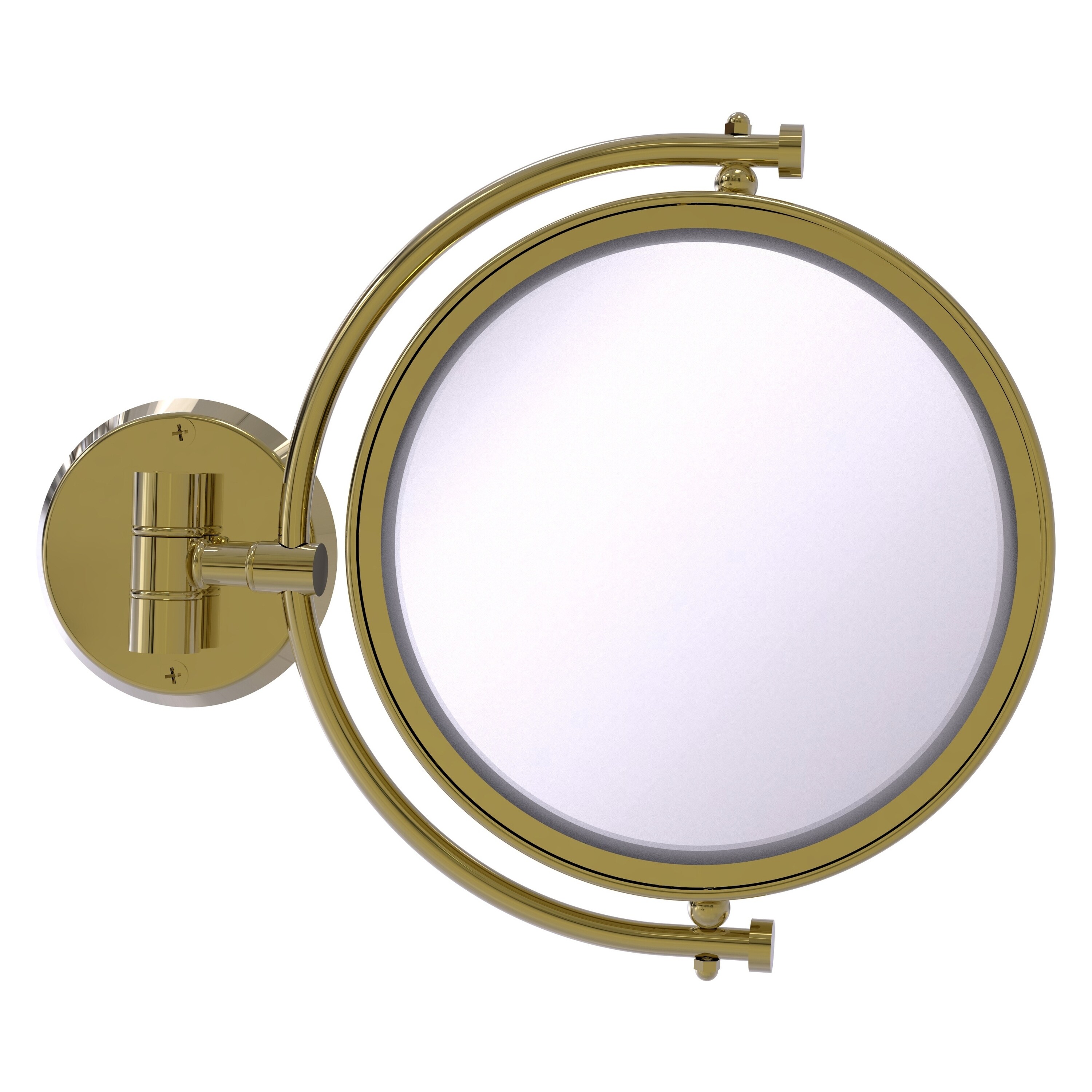 Allied Brass 8-in x 10-in Polished Chrome Double-Sided Magnifying Wall-Mounted Vanity Mirror