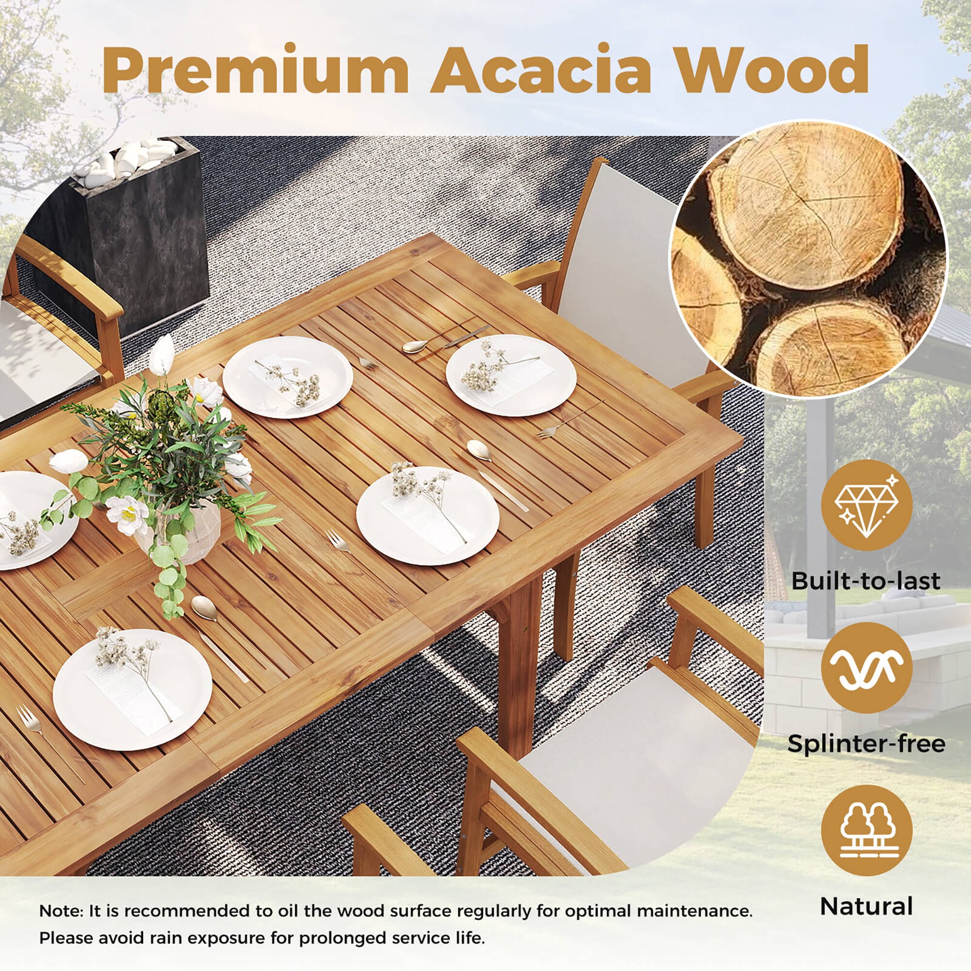 Costway HCST12838 Patio-Dining-Sets - View #5