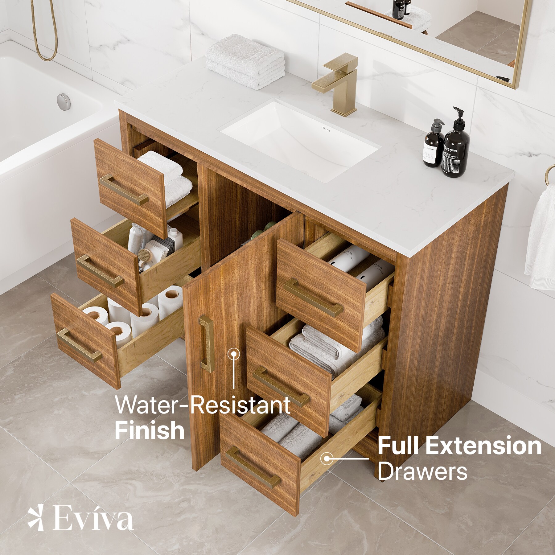 Eviva EVVN812-42X18WN Bath-Vanity-Combo - View #5
