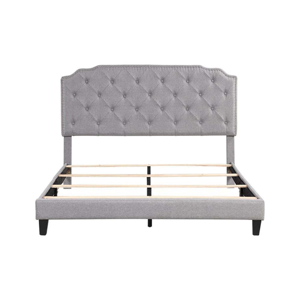 GZMR Gray Full Bed Frame In The Beds Department At Lowes.com