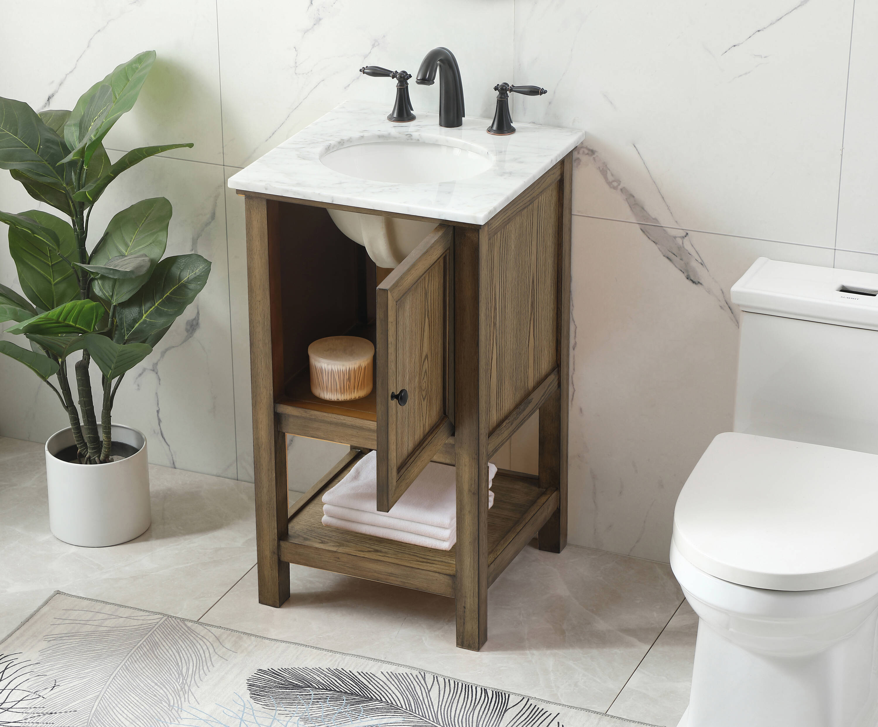 Elegant Decor HF81057DW Bath-Vanity-Combo - View #4