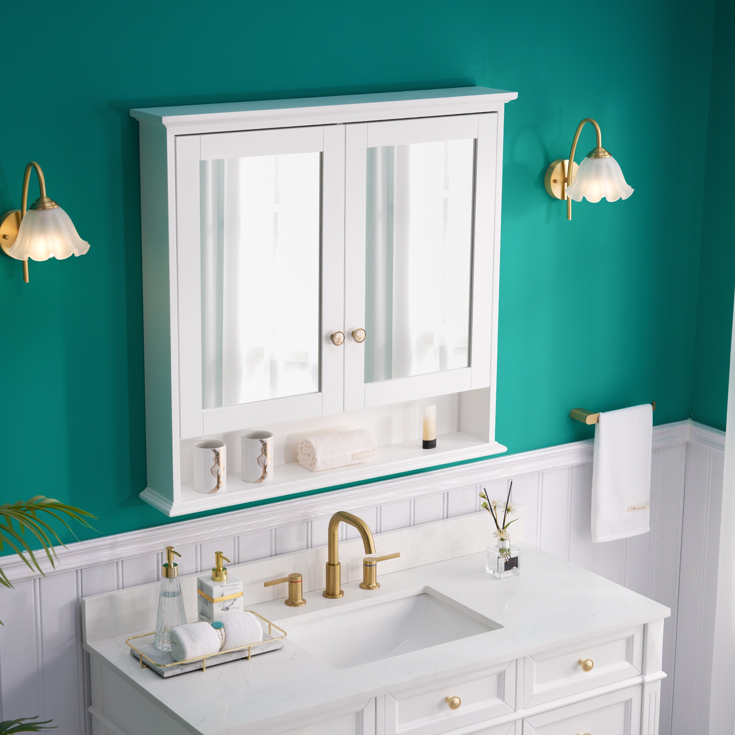 WELLFOR C3634MC-WT Bathroom-Medicine-Cabinets - View #14