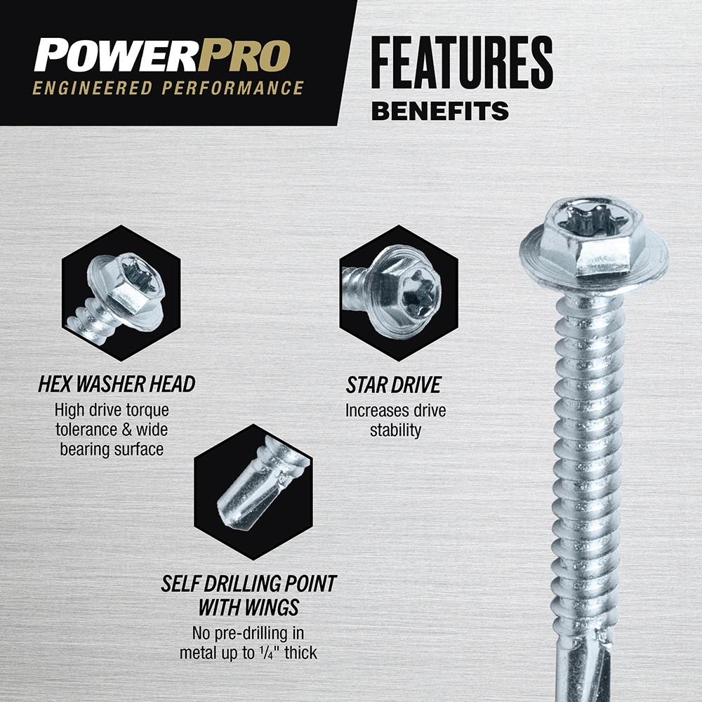 Power Pro 116124 Cement-Board-Screws - View #4