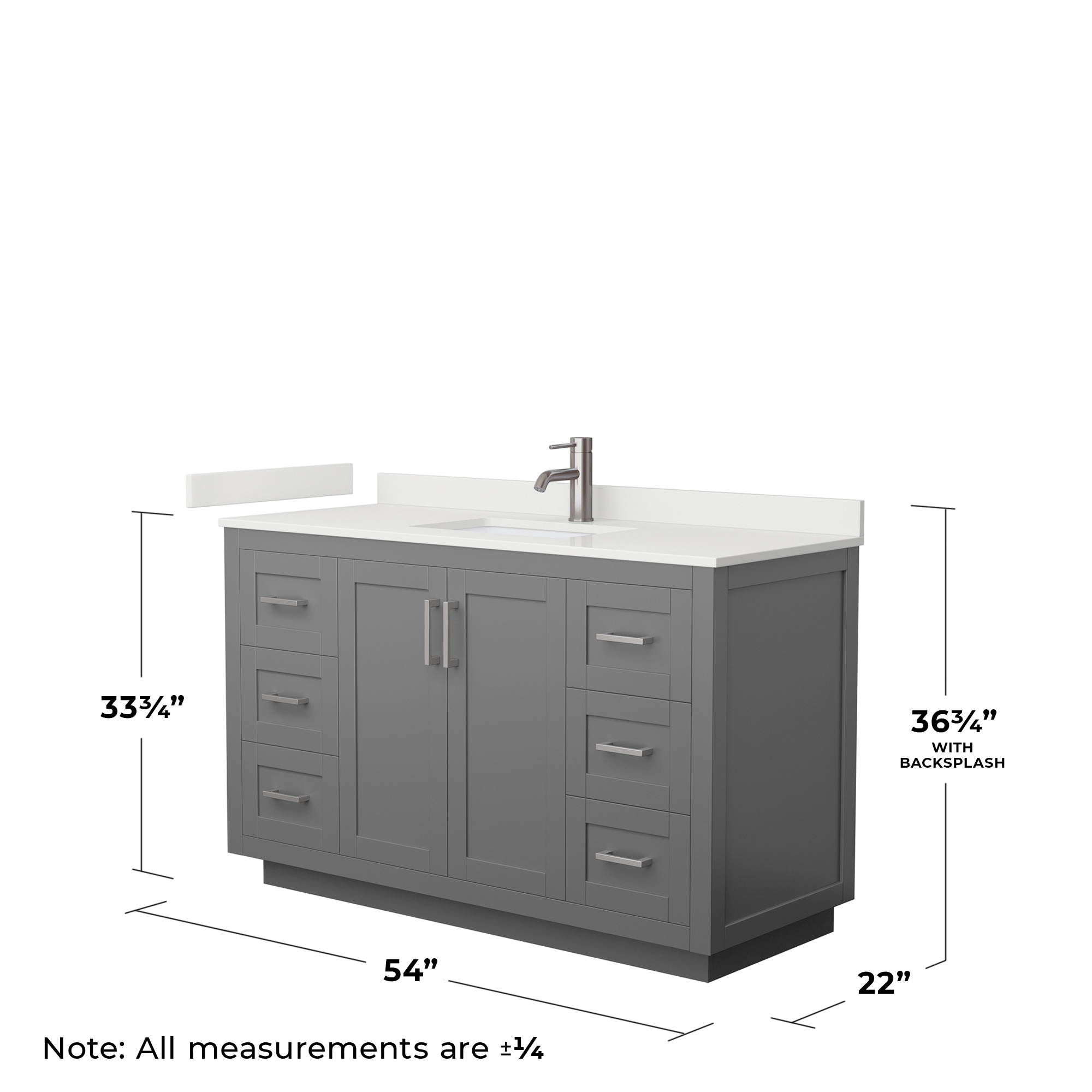 Wyndham Collection WCF292954SKGWQUNSMXX Bath-Vanity-Combo - View #5