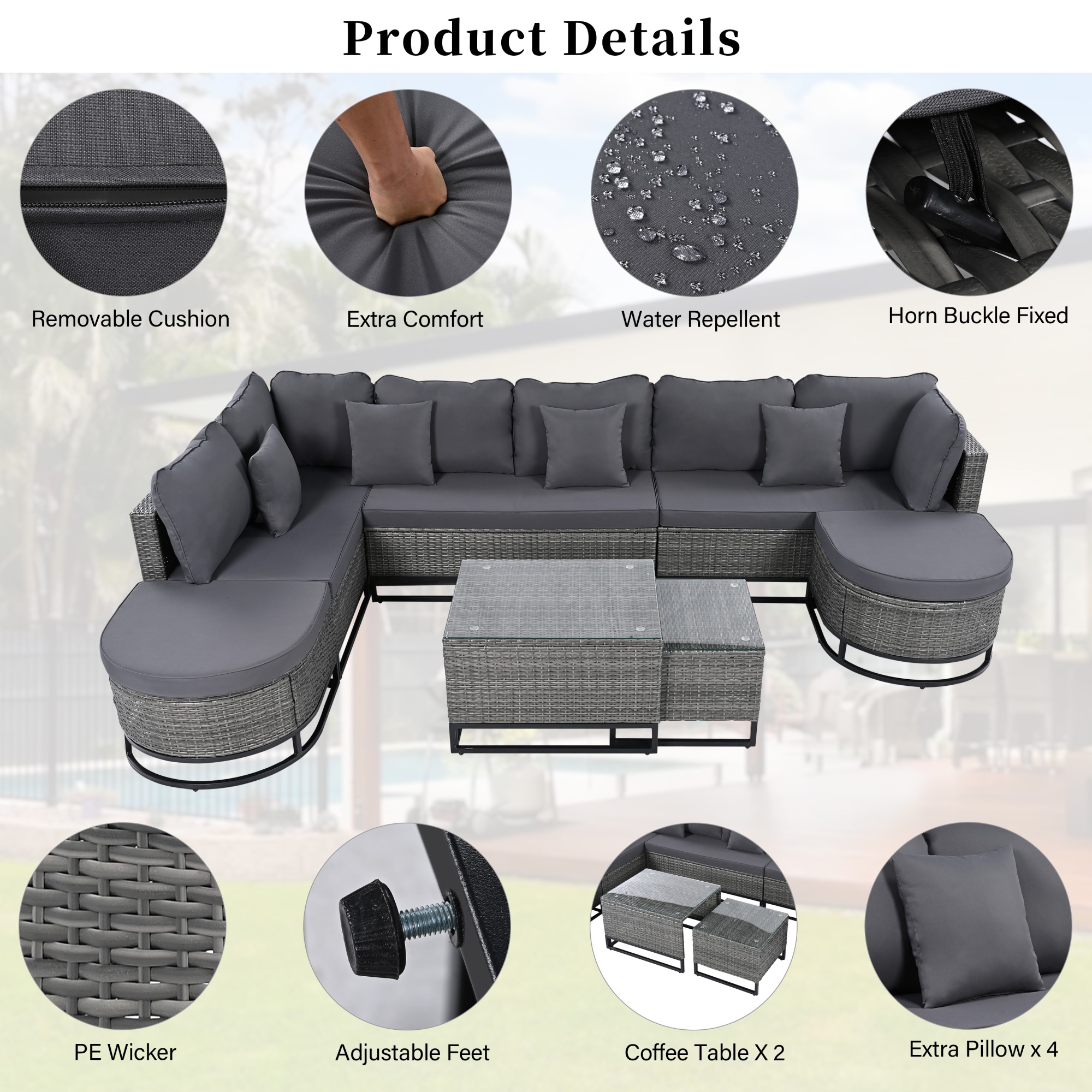 Mondawe MO-GO-01244E Patio-Sofas-Daybeds - View #7