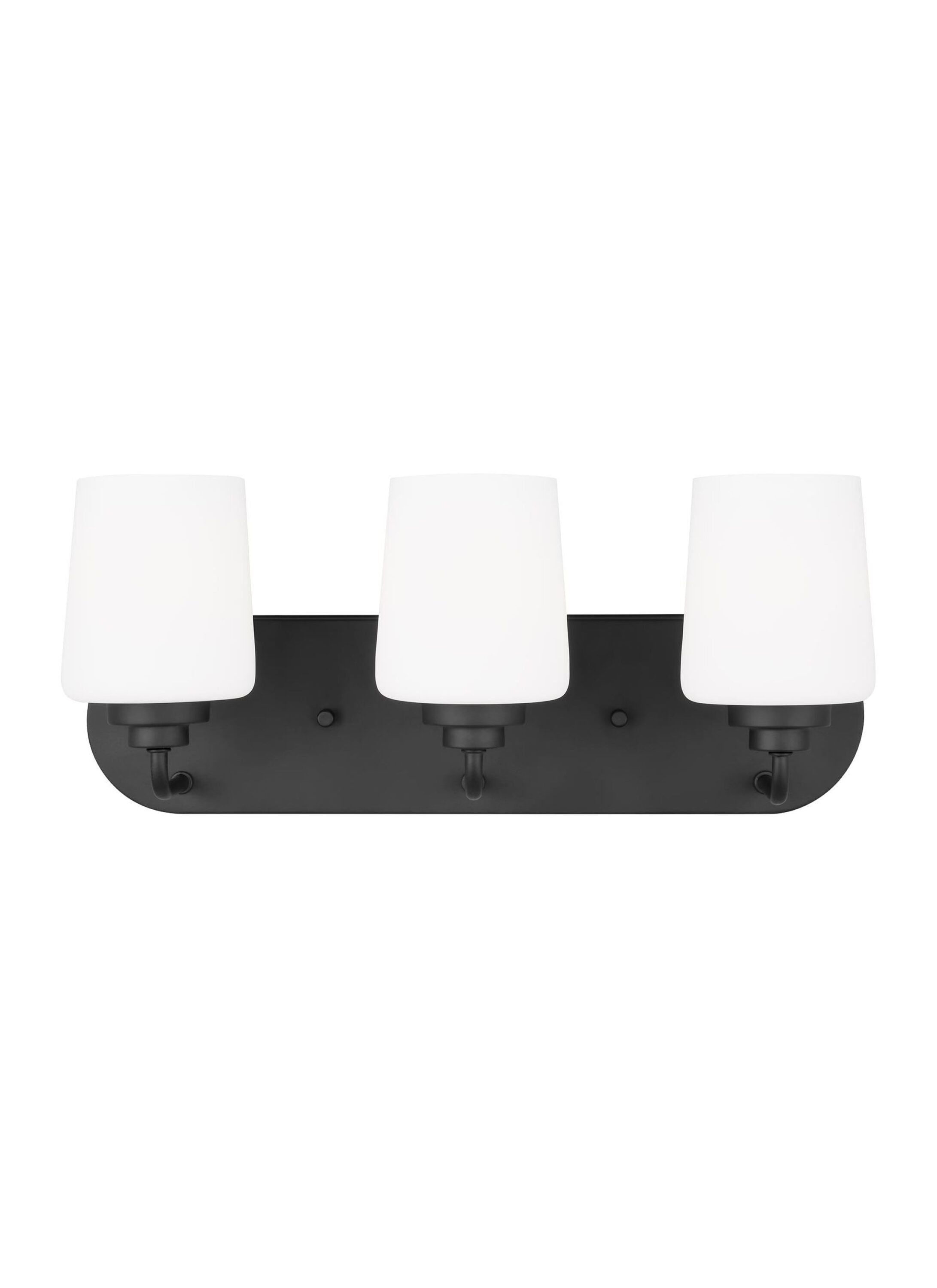Generation Lighting 4402803EN3-112 Windom 18-in 3 -Light Black Traditional Vanity light