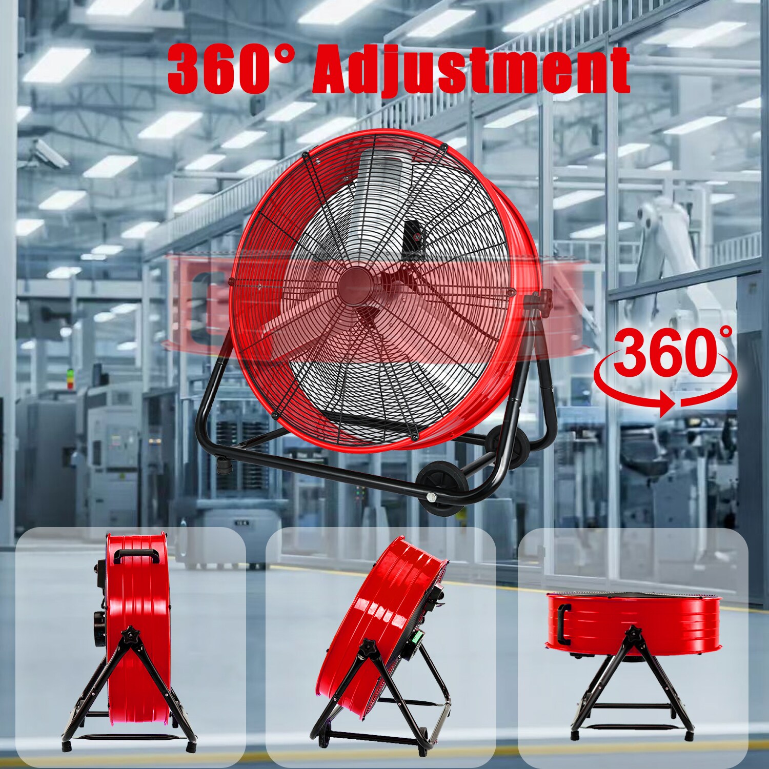 TMWINGS 24 INCH FAN RED Blower-Fans - View #7