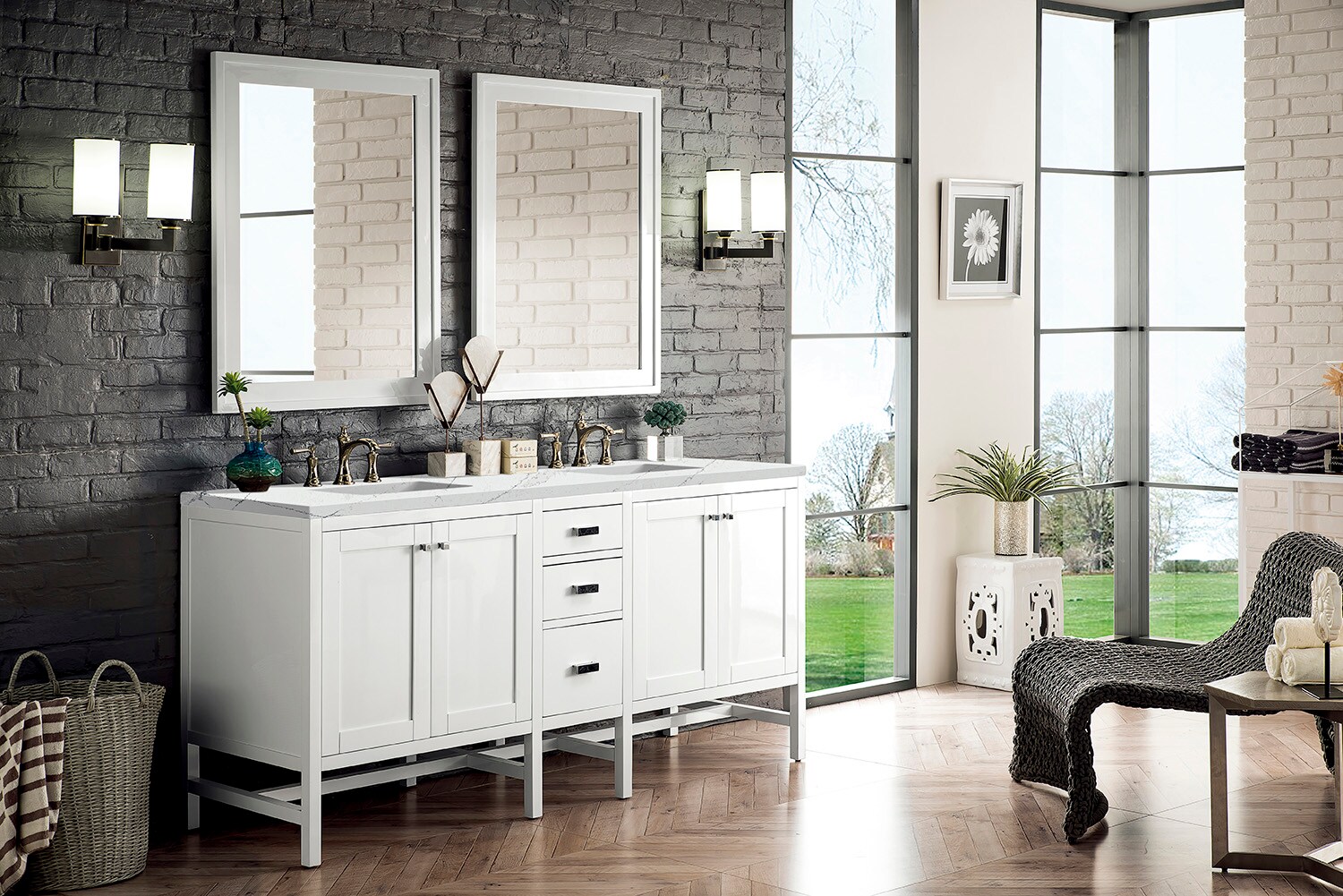 James Martin Vanities E444-V72-GW-3ENC Bath-Vanity-Combo - View #2